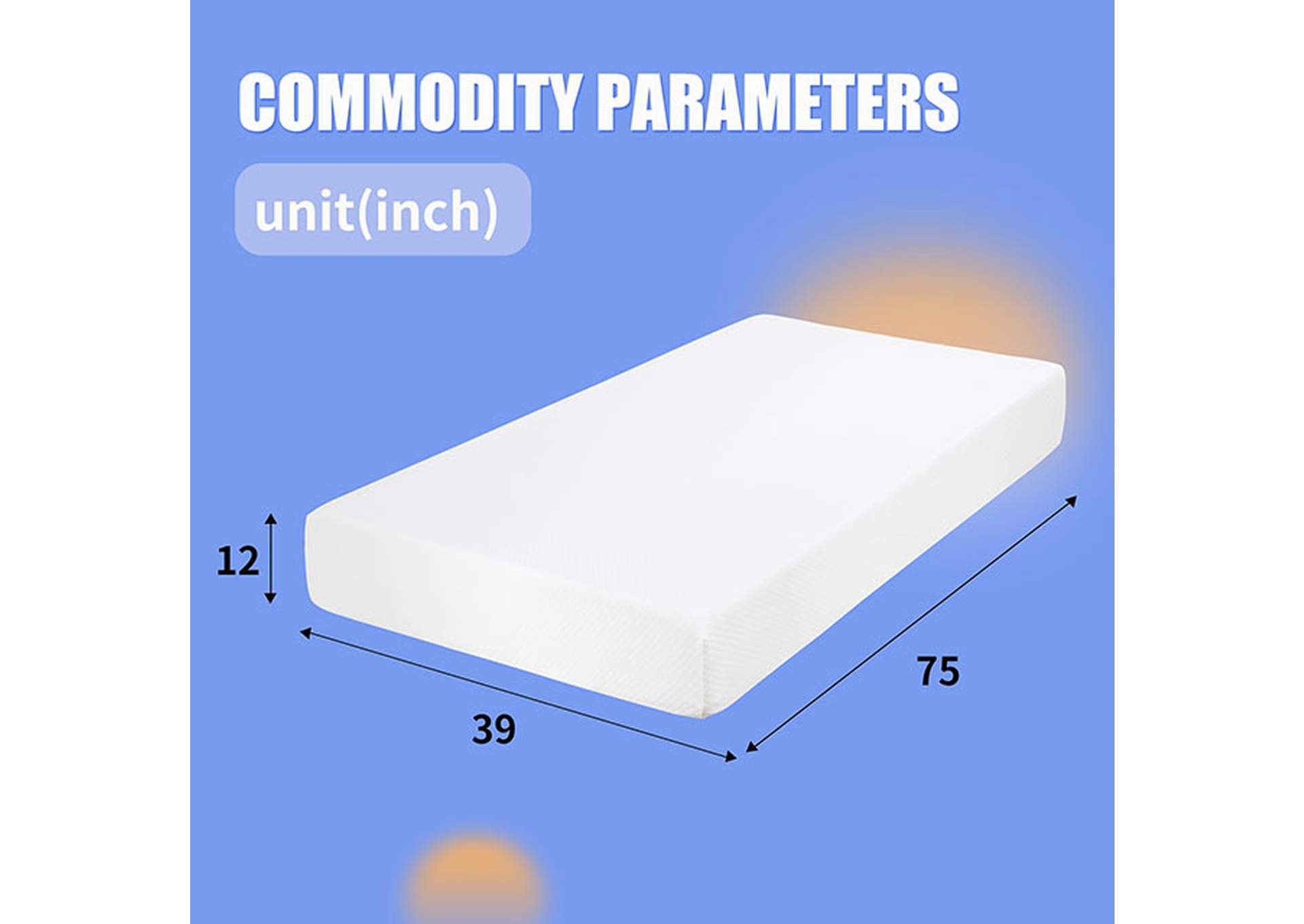 Artemisia 12" Memory Foam Mattress,Furniture of America