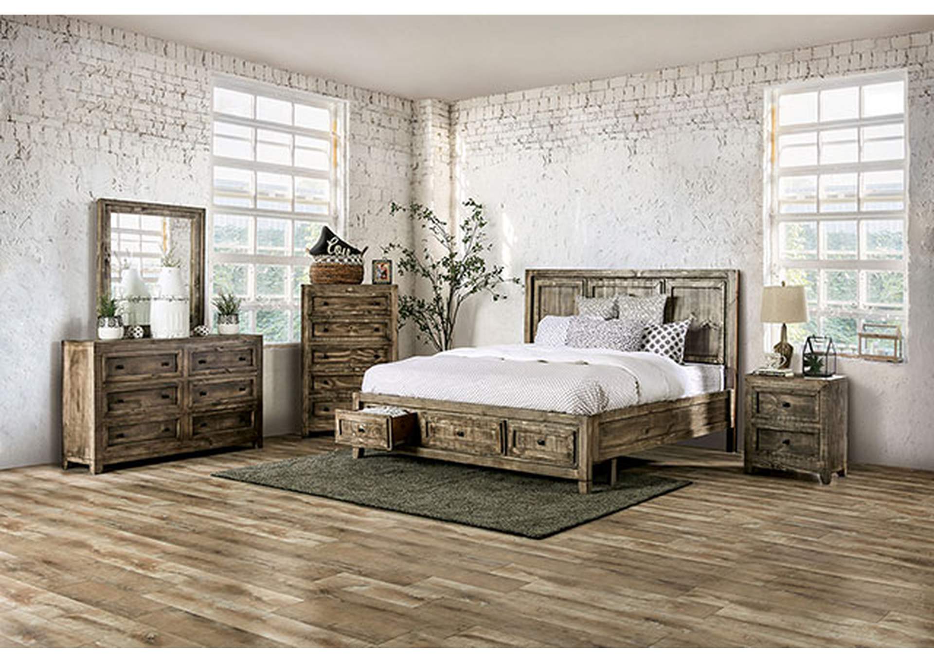 Oakridge Cal.King Bed,Furniture of America