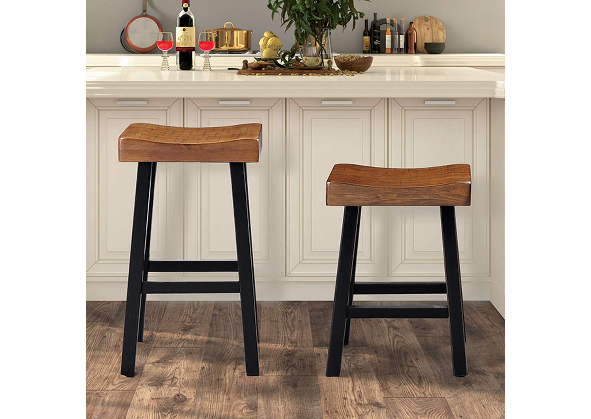 Biasca 24" Stool (2/CTN),Furniture of America