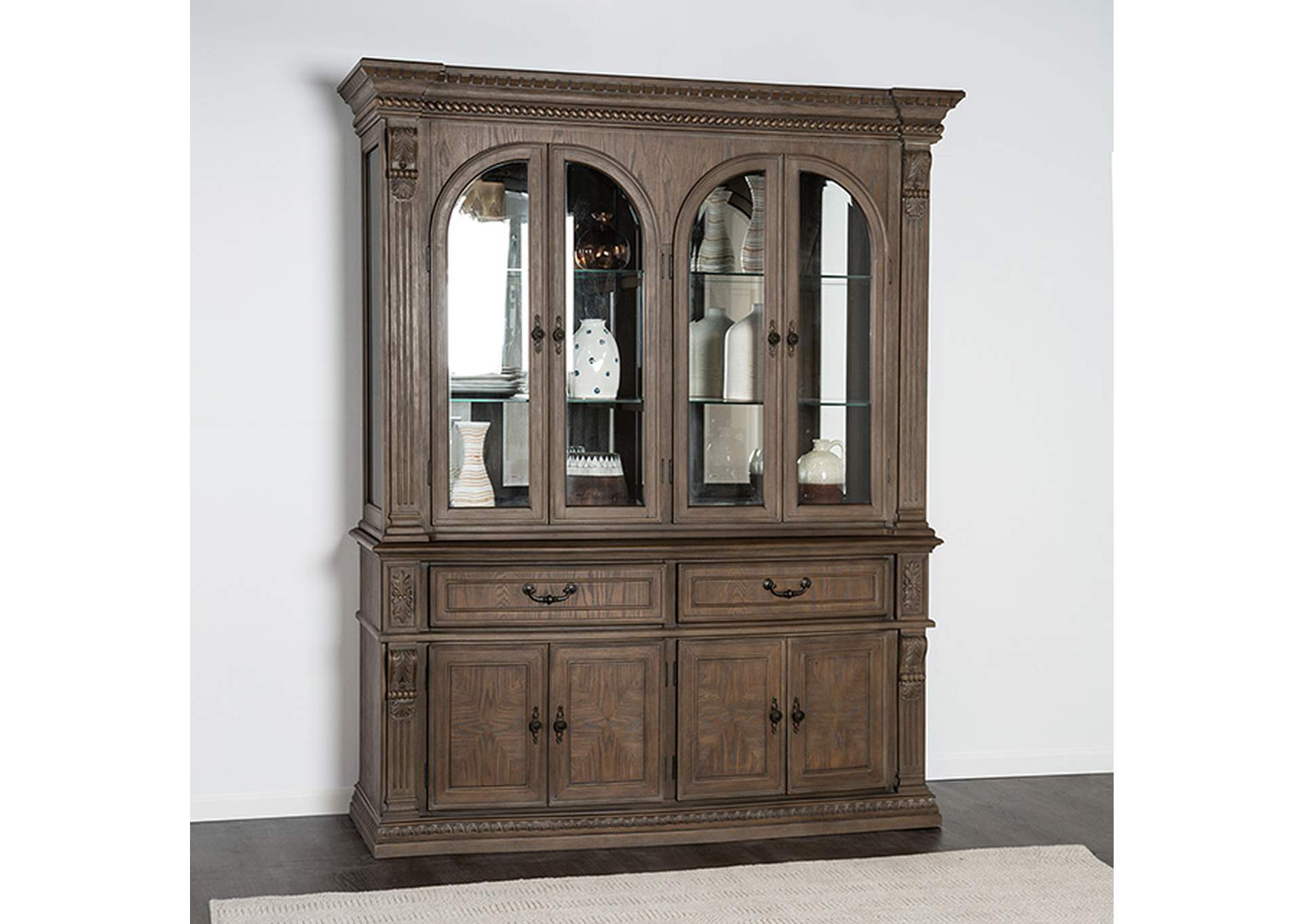 Seven Oaks Hutch & Buffet,Furniture of America