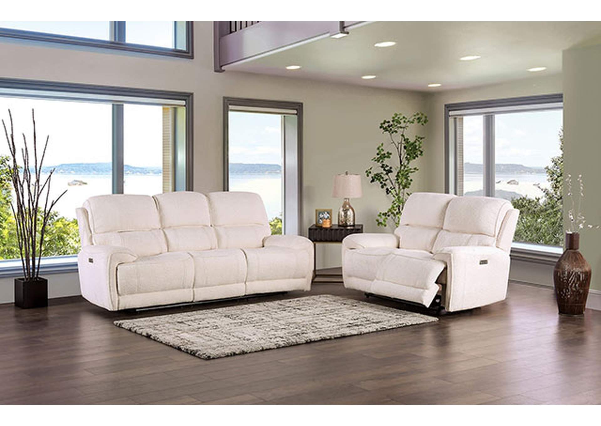 Morcote Power Sofa,Furniture of America