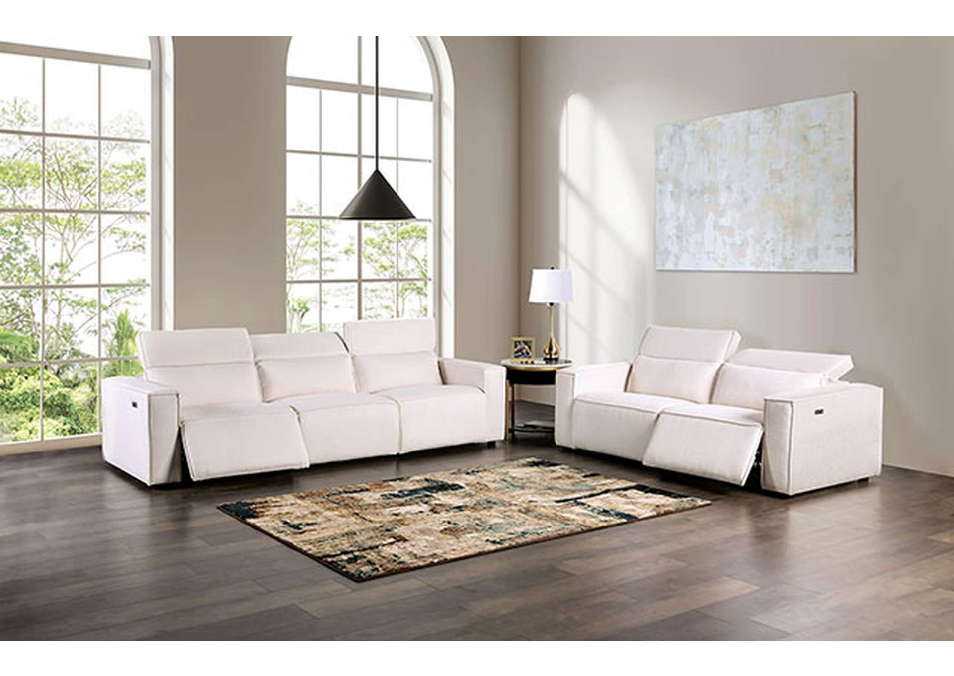 Treharris Power Loveseat,Furniture of America