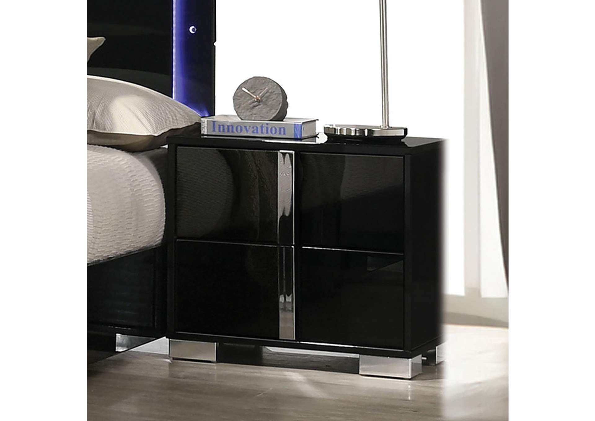 Sinistra Night Stand,Furniture of America