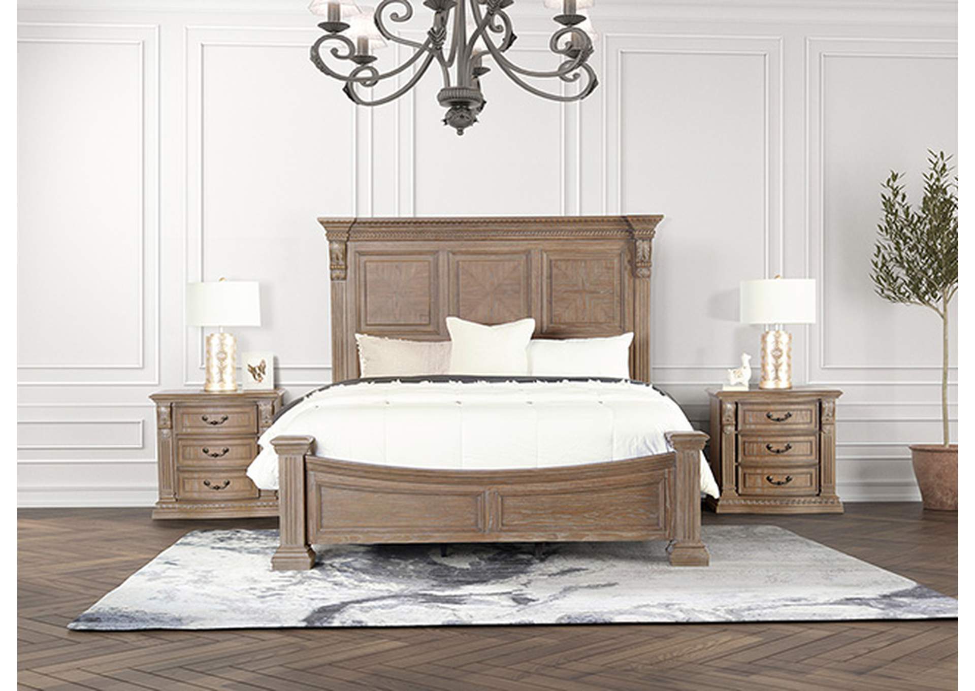 Seven Oaks Queen Bed,Furniture of America