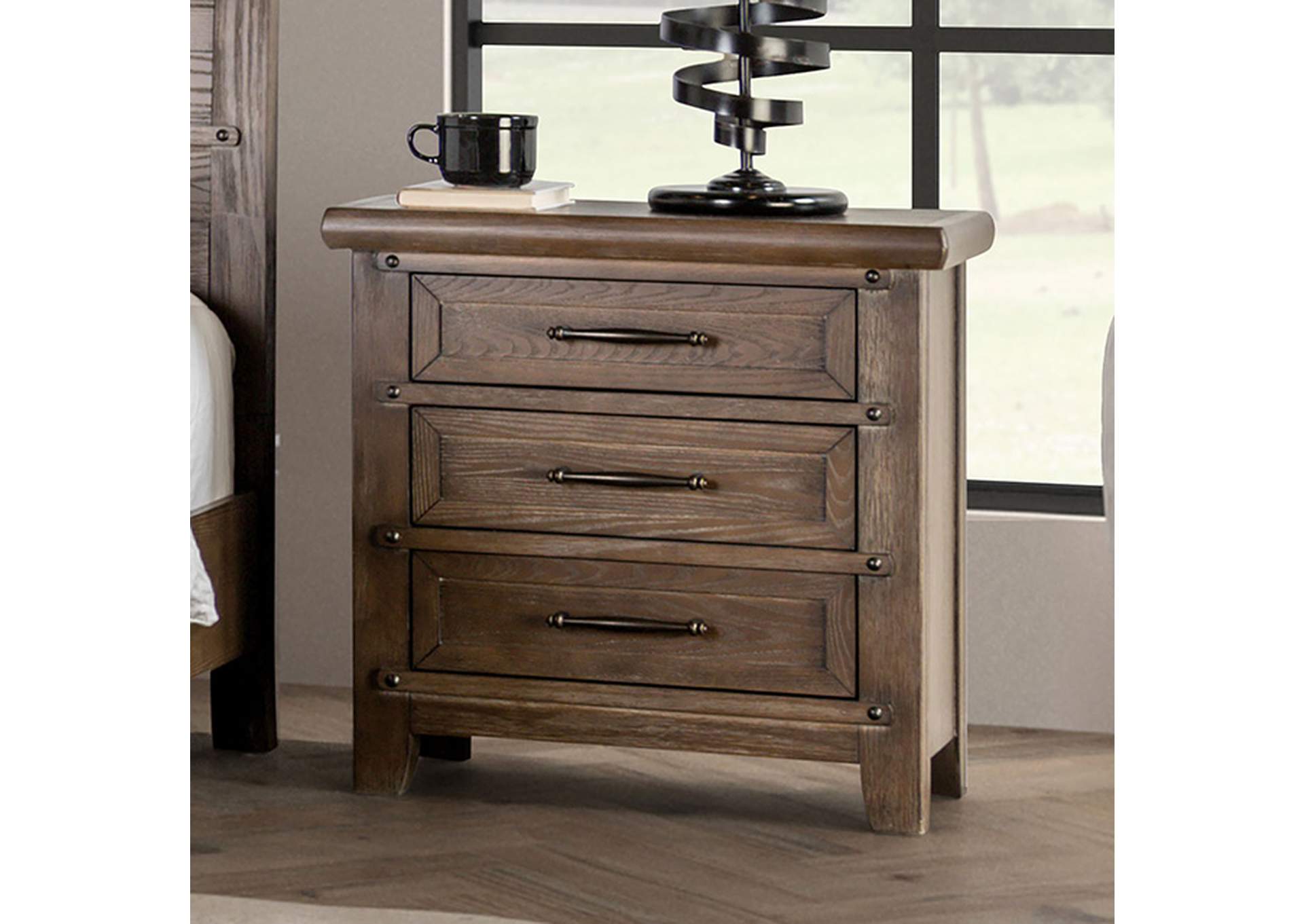 Merthyr Night Stand,Furniture of America