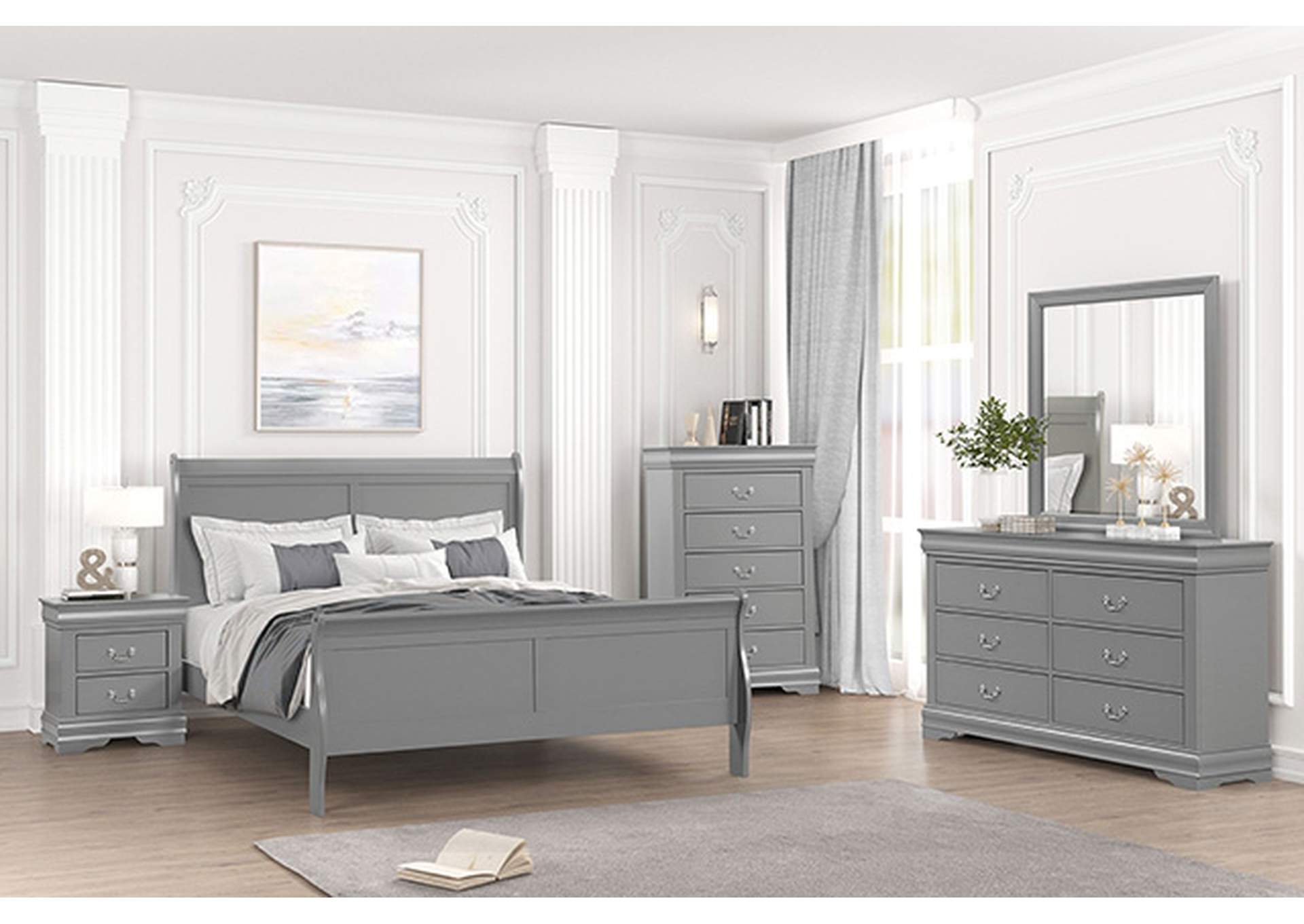Louis Philippe Mirror,Furniture of America