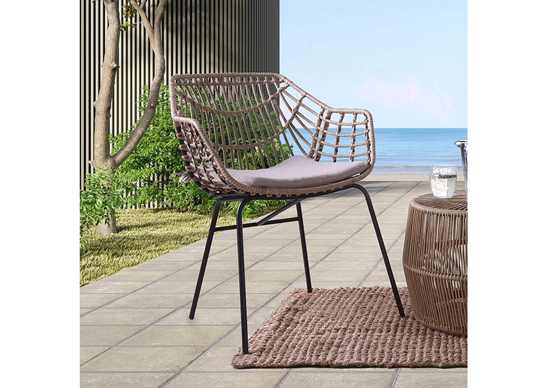 Livana 3 PC. Patio Conversation Set,Furniture of America