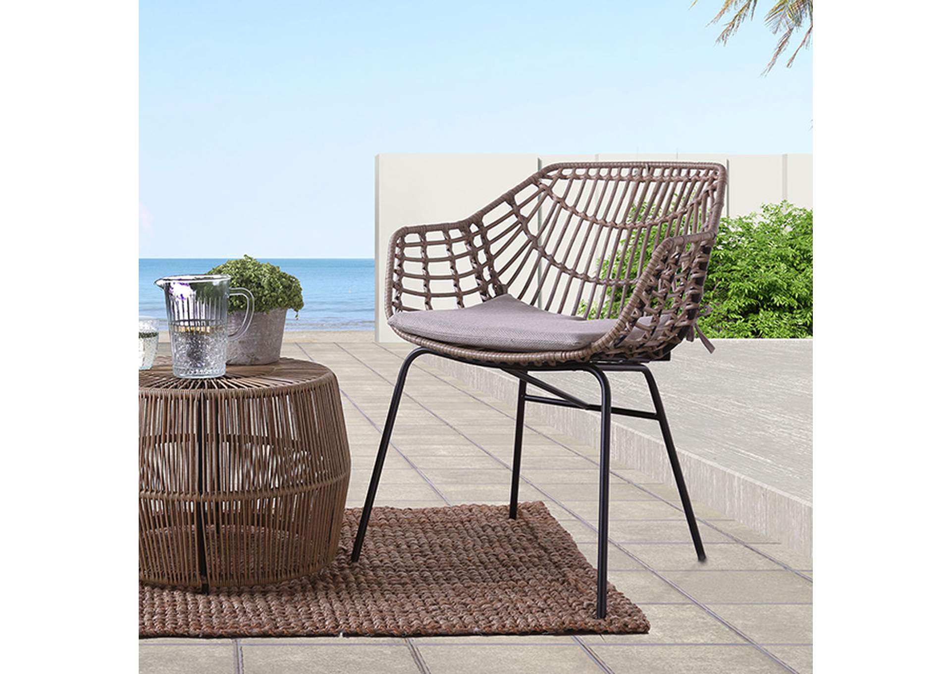 Livana 3 PC. Patio Conversation Set,Furniture of America