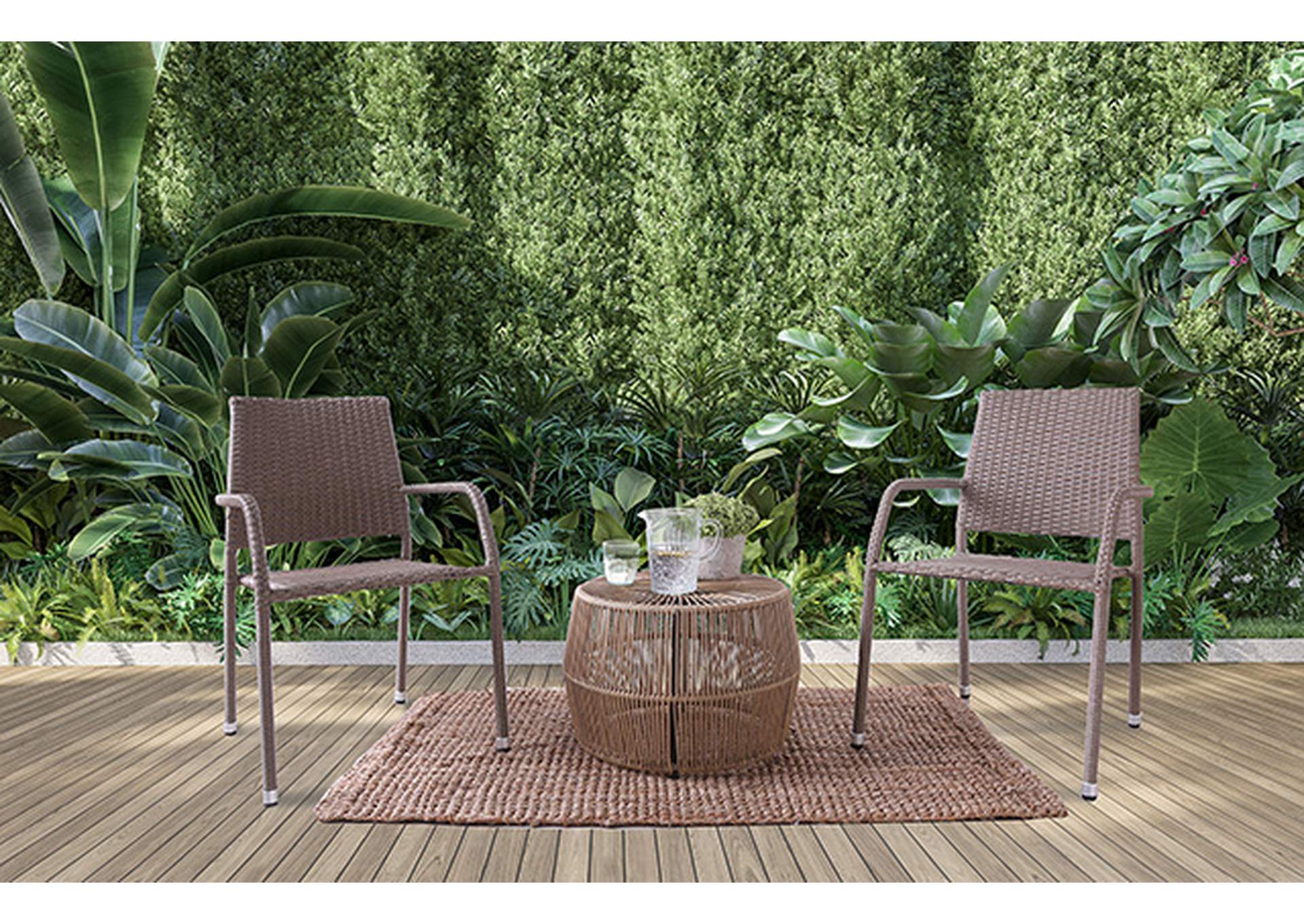 Elani 4 PC. Patio Conversation Set,Furniture of America