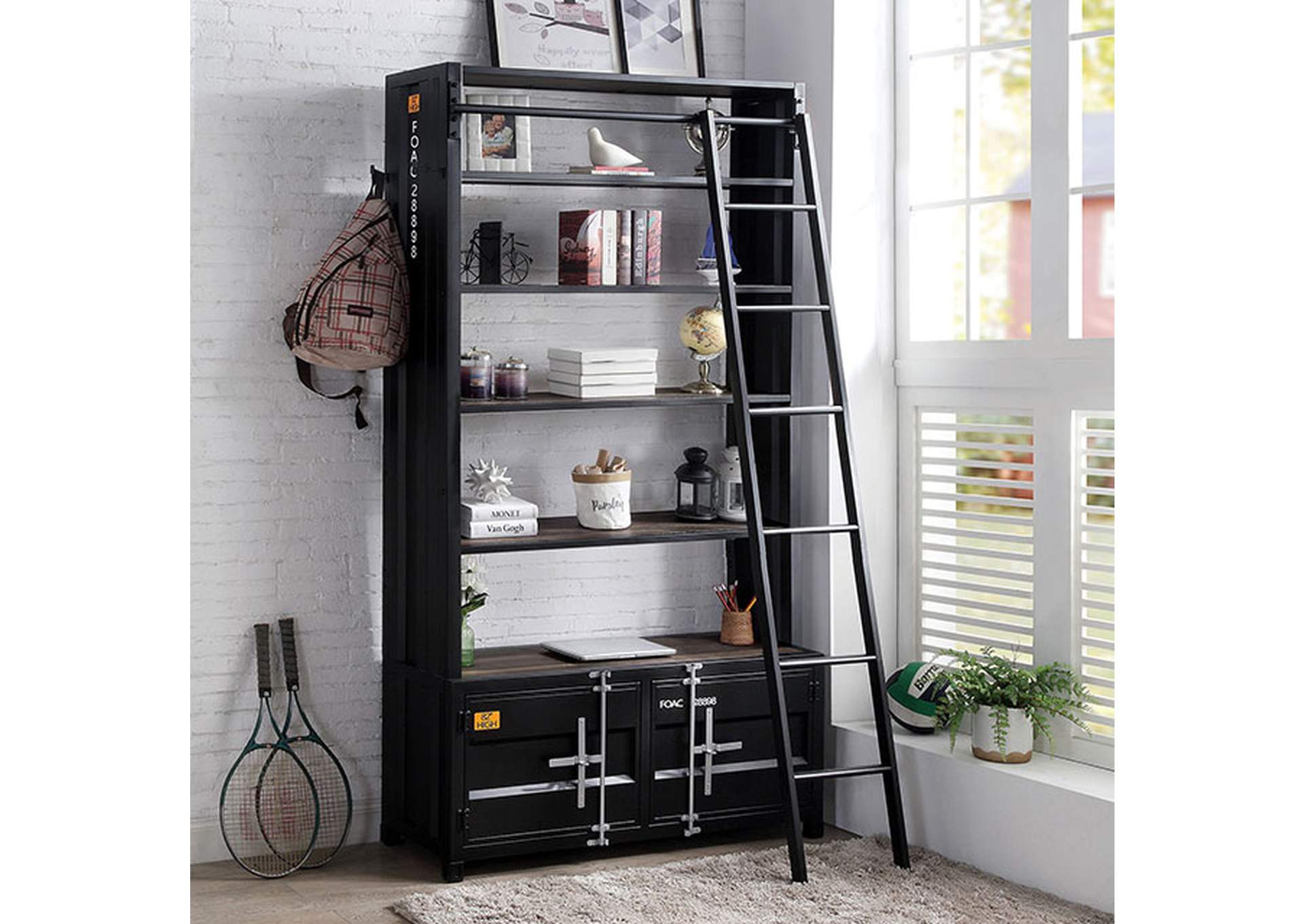 Dipiloh Bookcase,Furniture of America