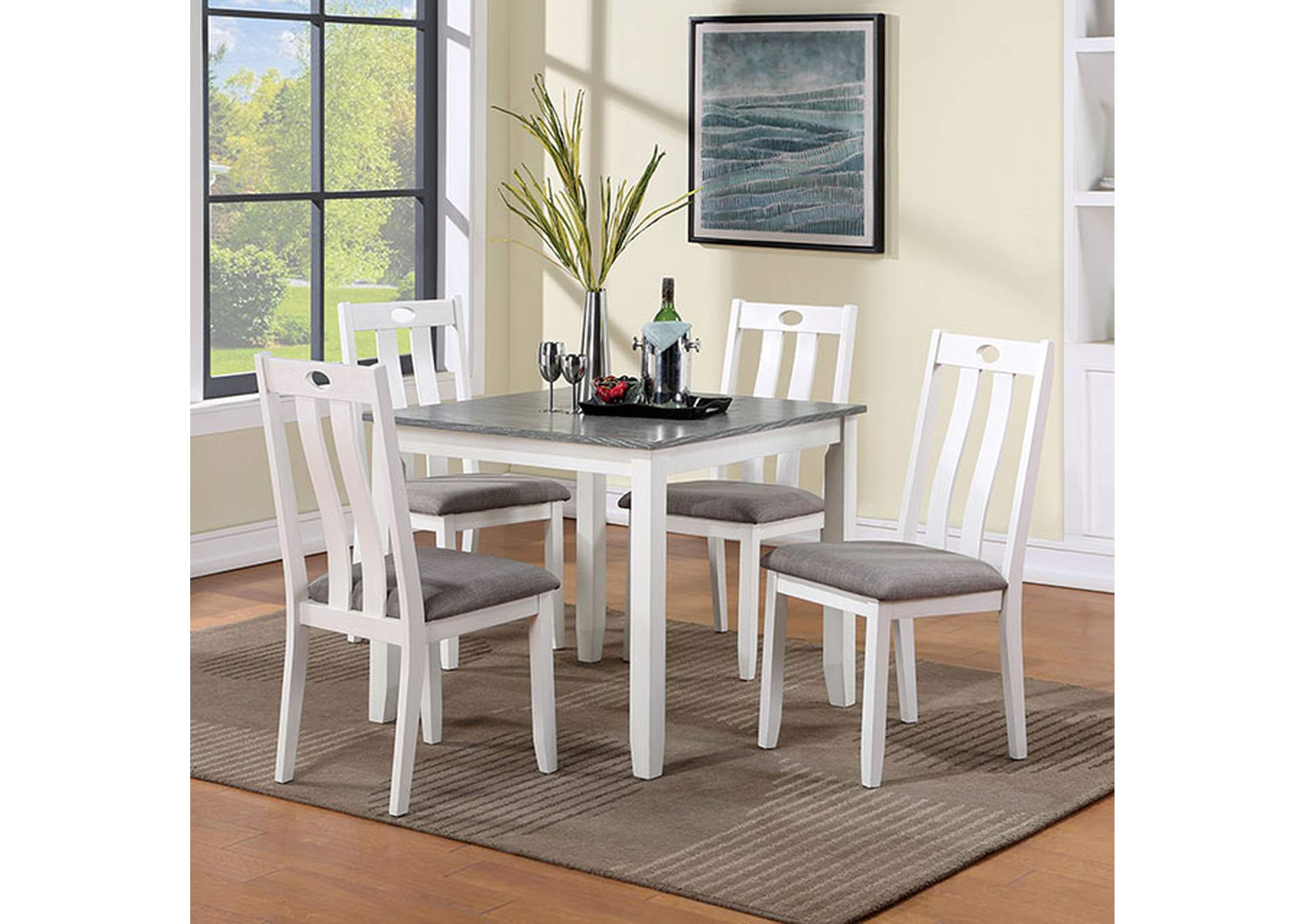 Dunseith 5 Pc. Dining Set,Furniture of America