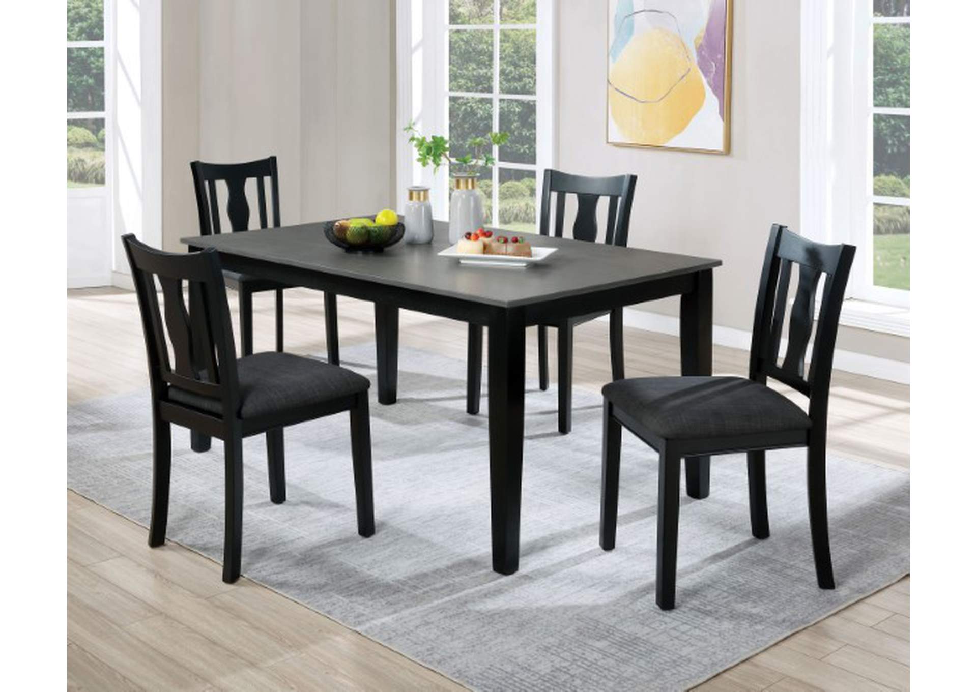 Carbey 5 Pc. Dining Table Set,Furniture of America