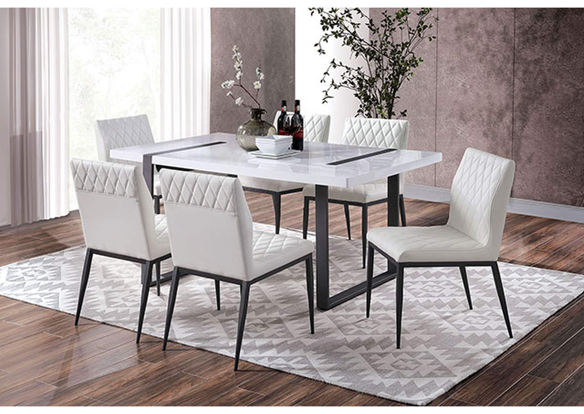 Alessia Dining Table,Furniture of America