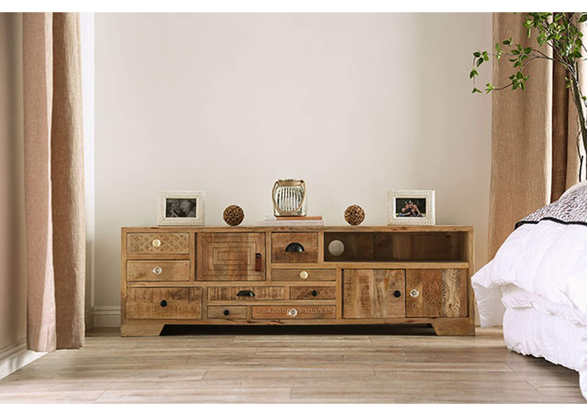 Blanchefleur Media Console,Furniture of America