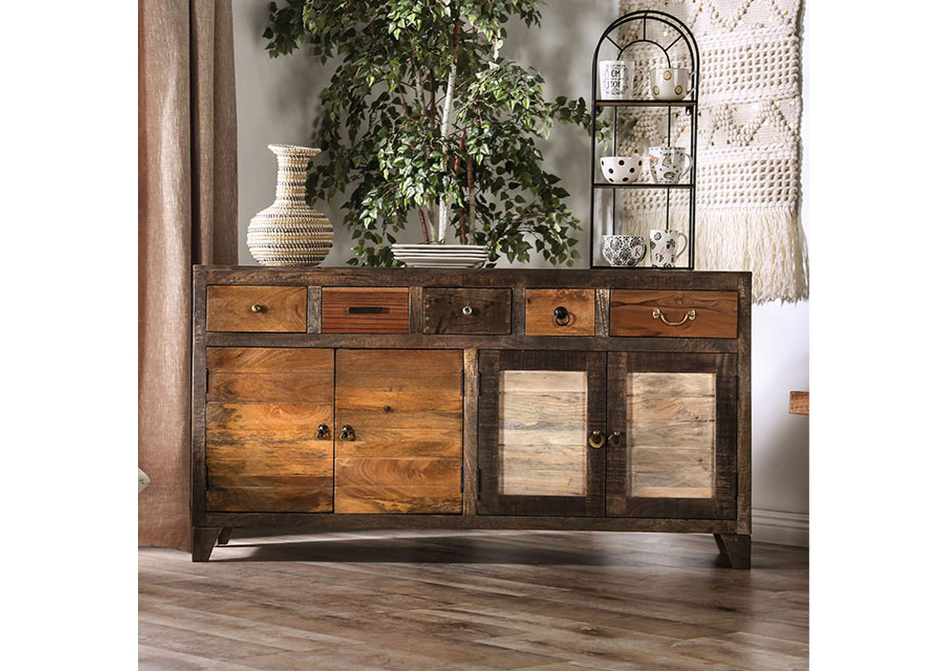 Saffronwald Cabinet,Furniture of America