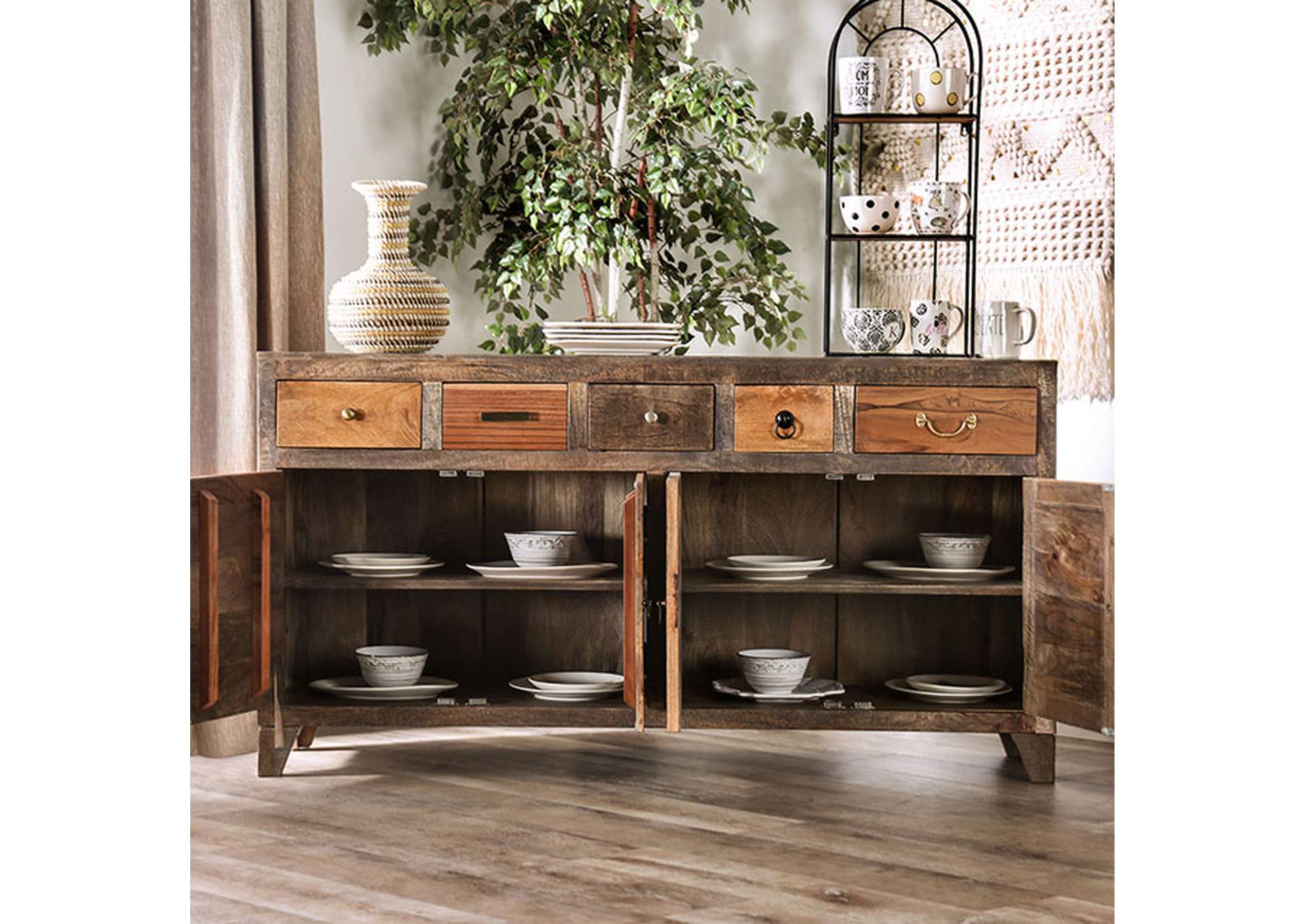 Saffronwald Cabinet,Furniture of America