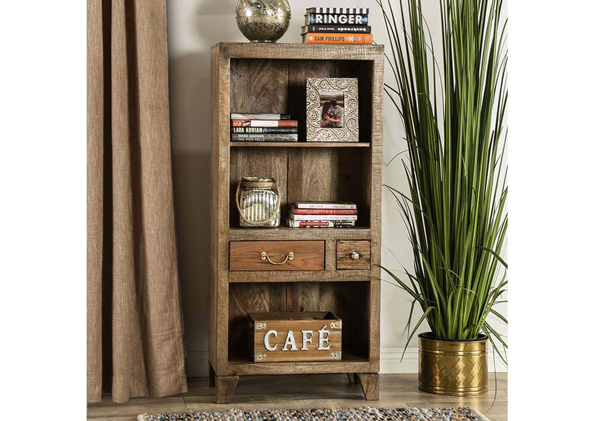 Saffronwald Bookshelf,Furniture of America