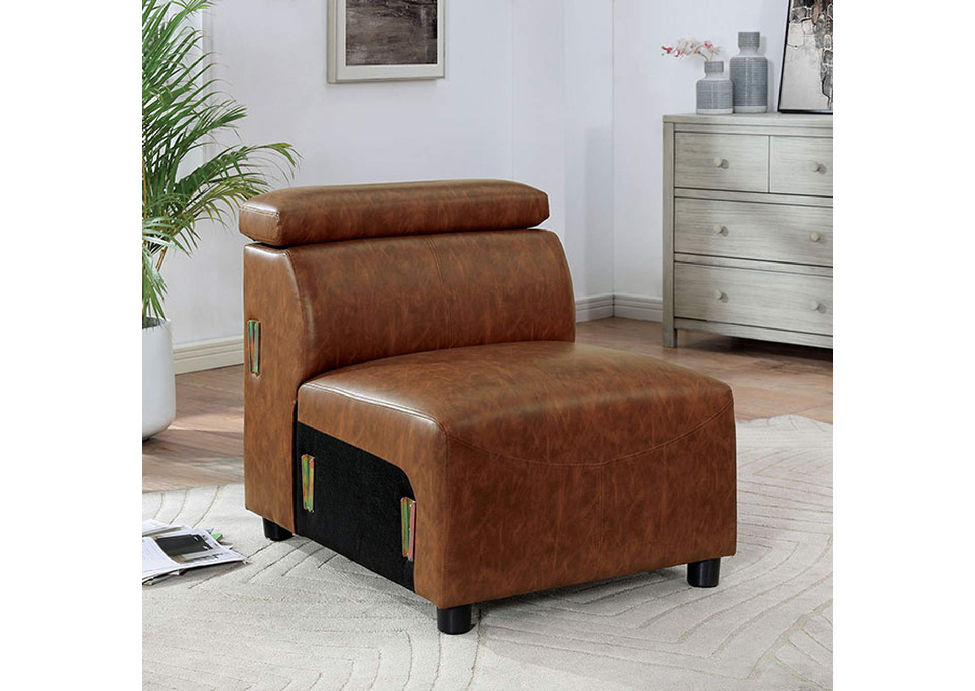 Holmestrand Armless Chair,Furniture of America