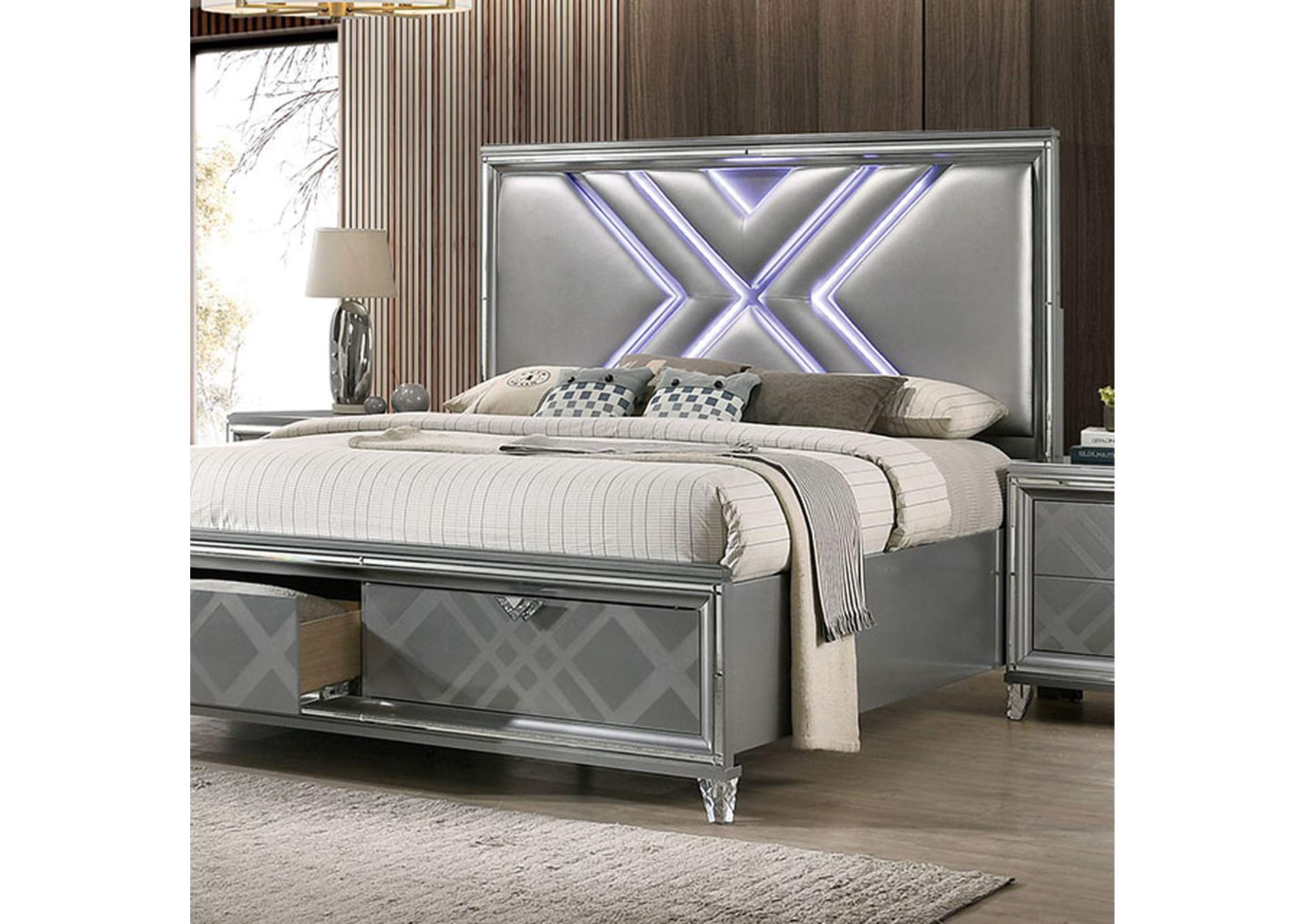 Emmeline Cal.King Bed,Furniture of America