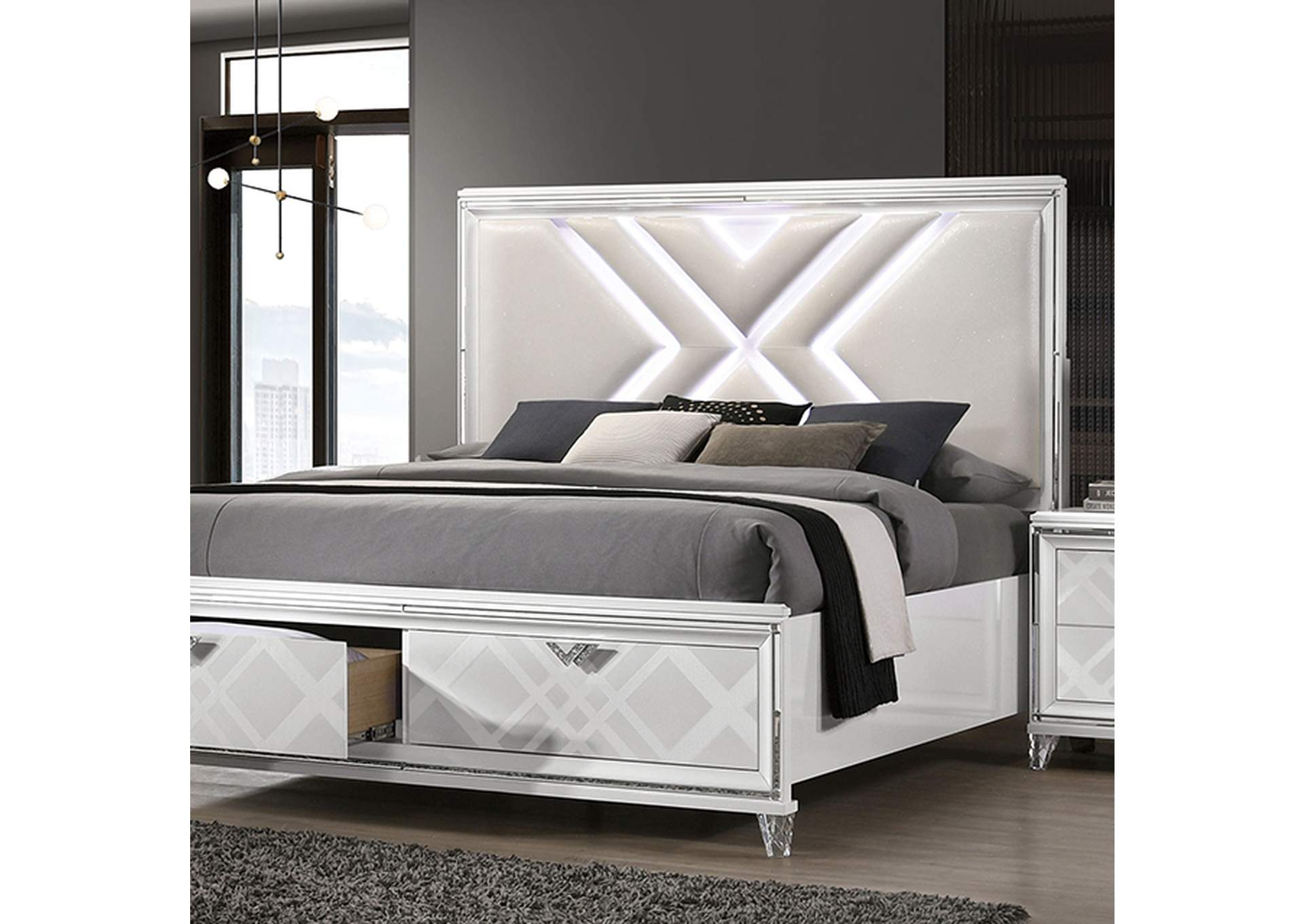 Emmeline Cal.King Bed,Furniture of America