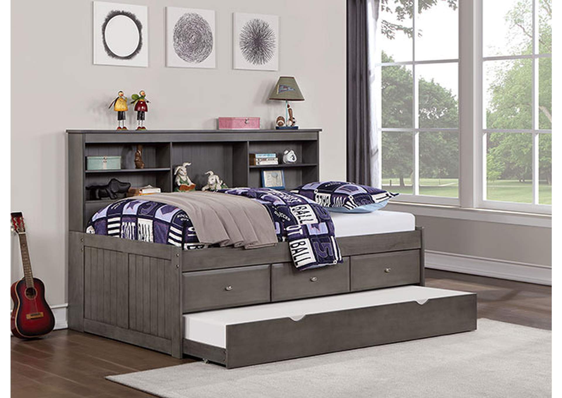 Tibalt Twin Bed w/ Trundle,Furniture of America