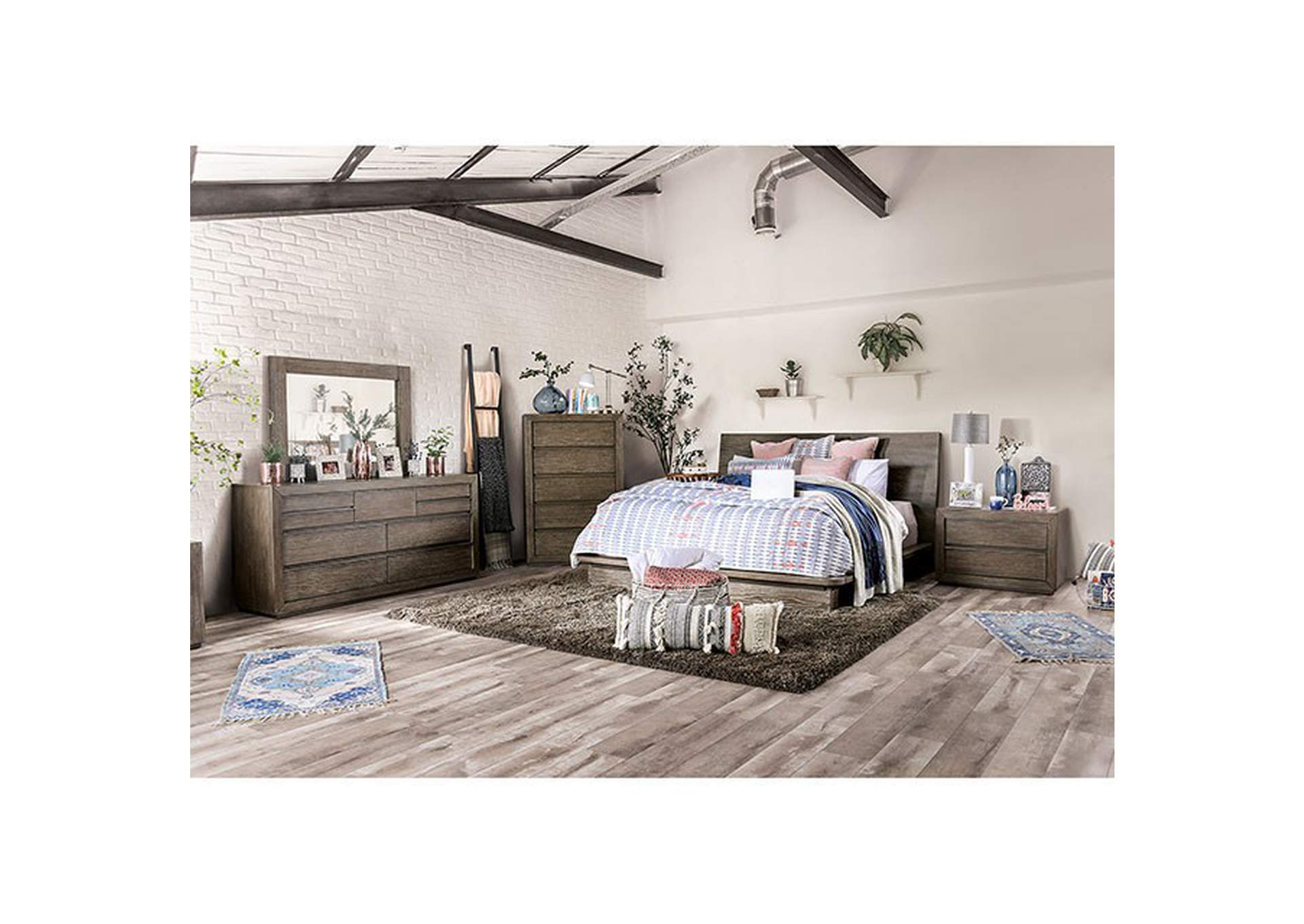 Pickstown Cal.King Bed,Furniture of America