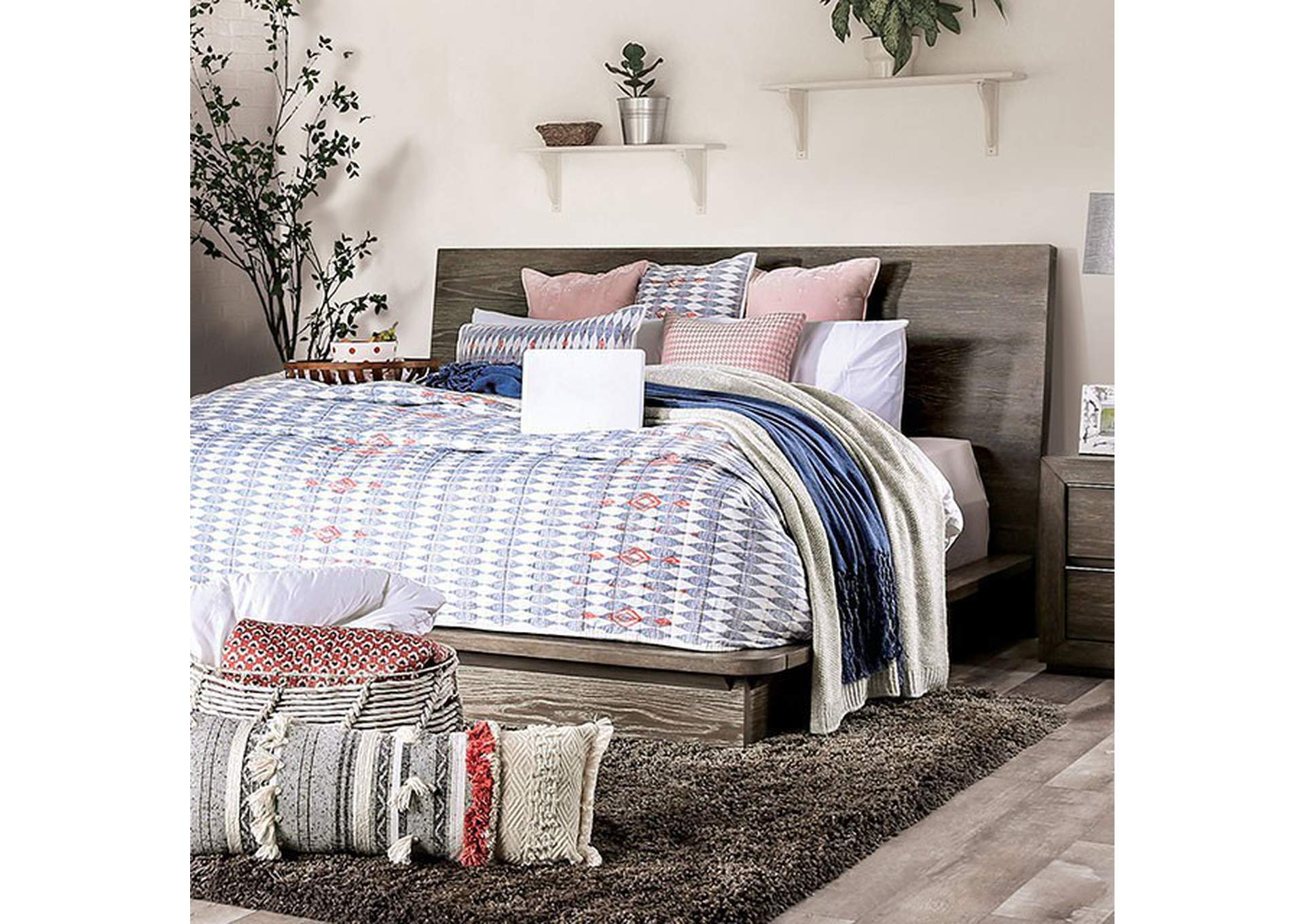 Pickstown Cal.King Bed,Furniture of America