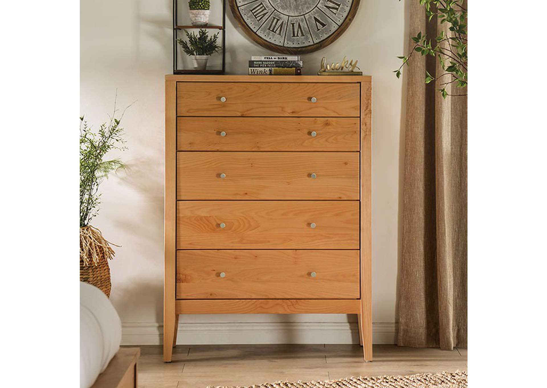 Willamette 5-Drawer Chest,Furniture of America