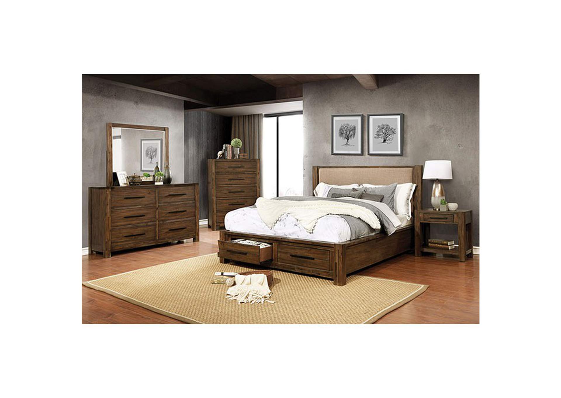 Coney Cal.King Bed,Furniture of America