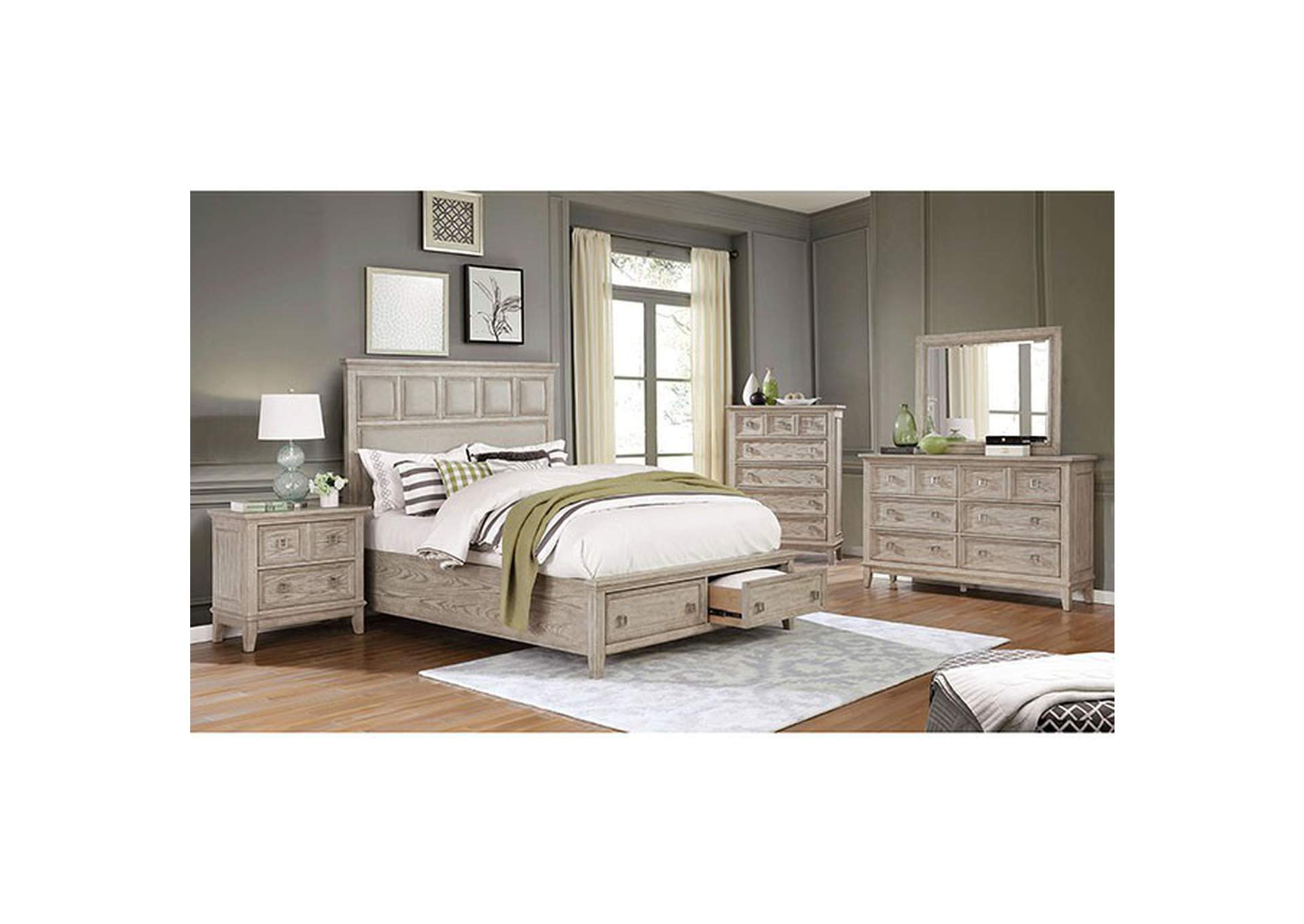 Lillian Cal.King Bed,Furniture of America
