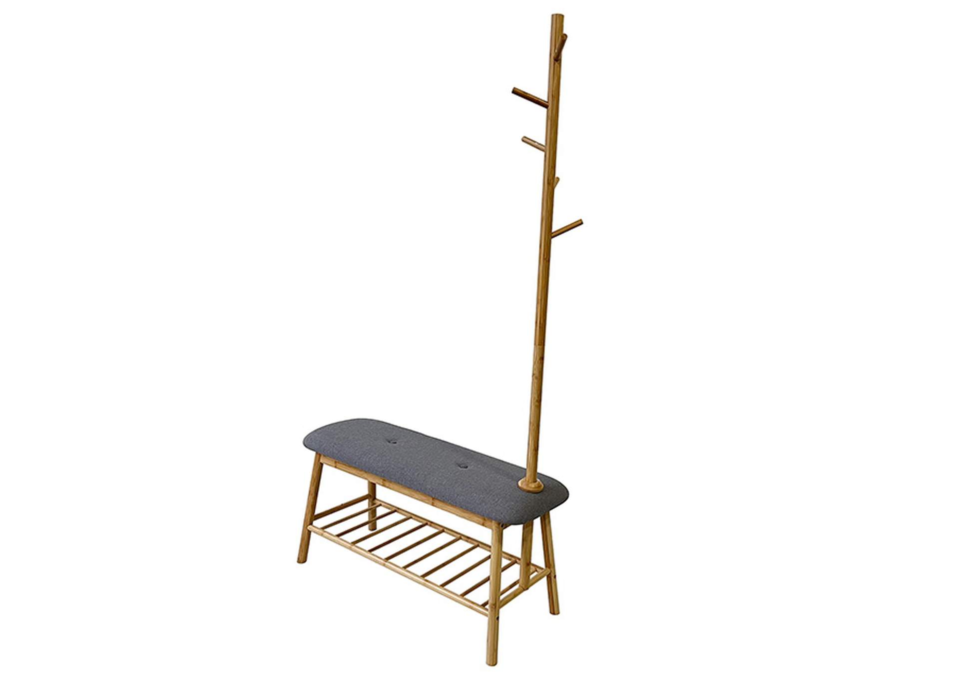 Mosier Hall Tree w/ Bench and Shoe Storage,Furniture of America