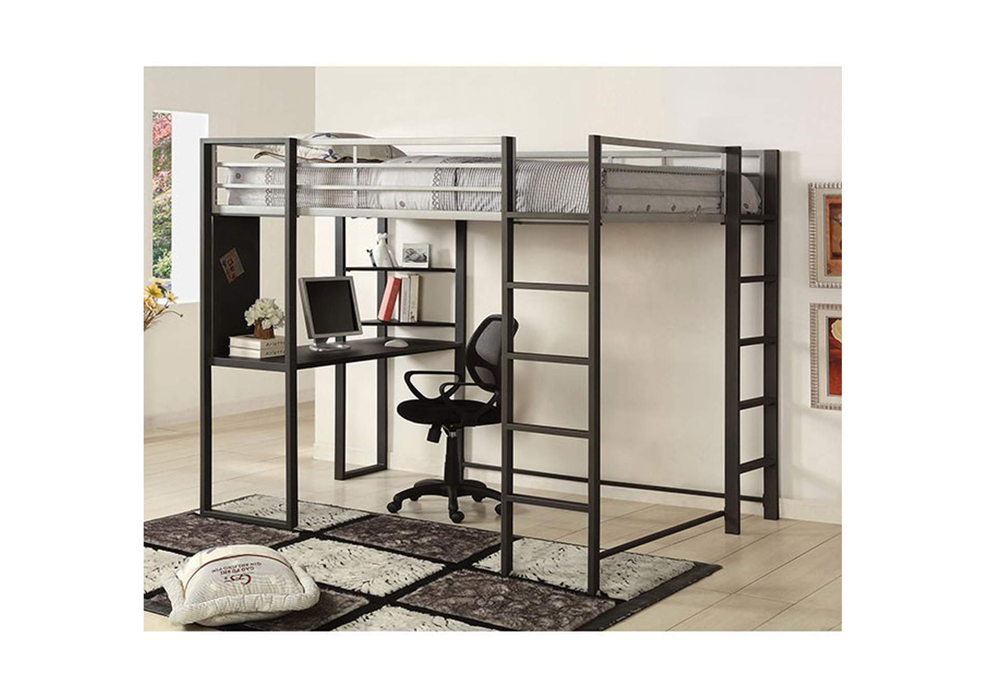 Sherman Full Bed/Workstation,Furniture of America