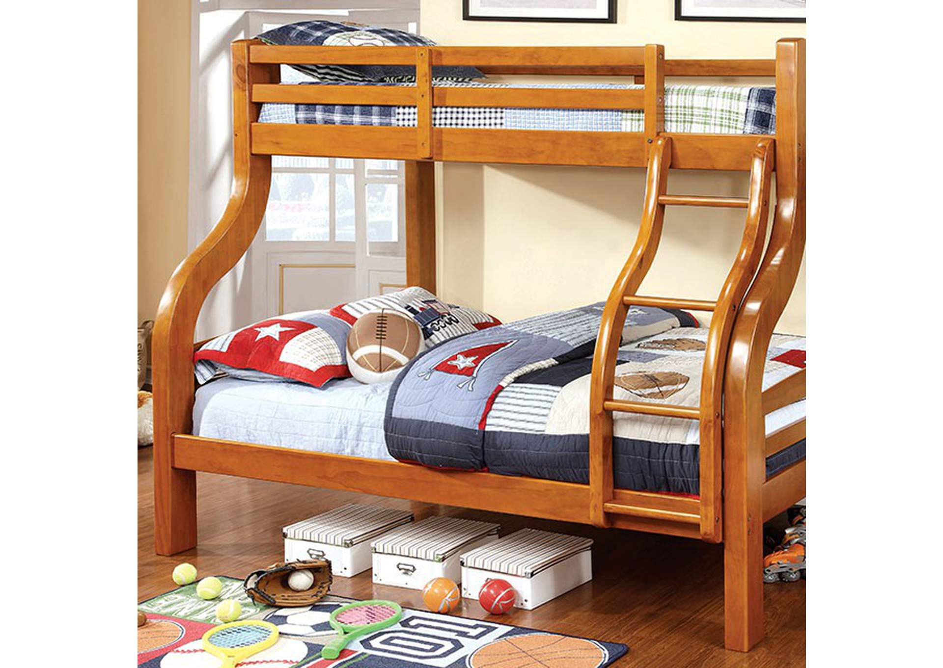 Solpine Twin/Full Bunk Bed,Furniture of America