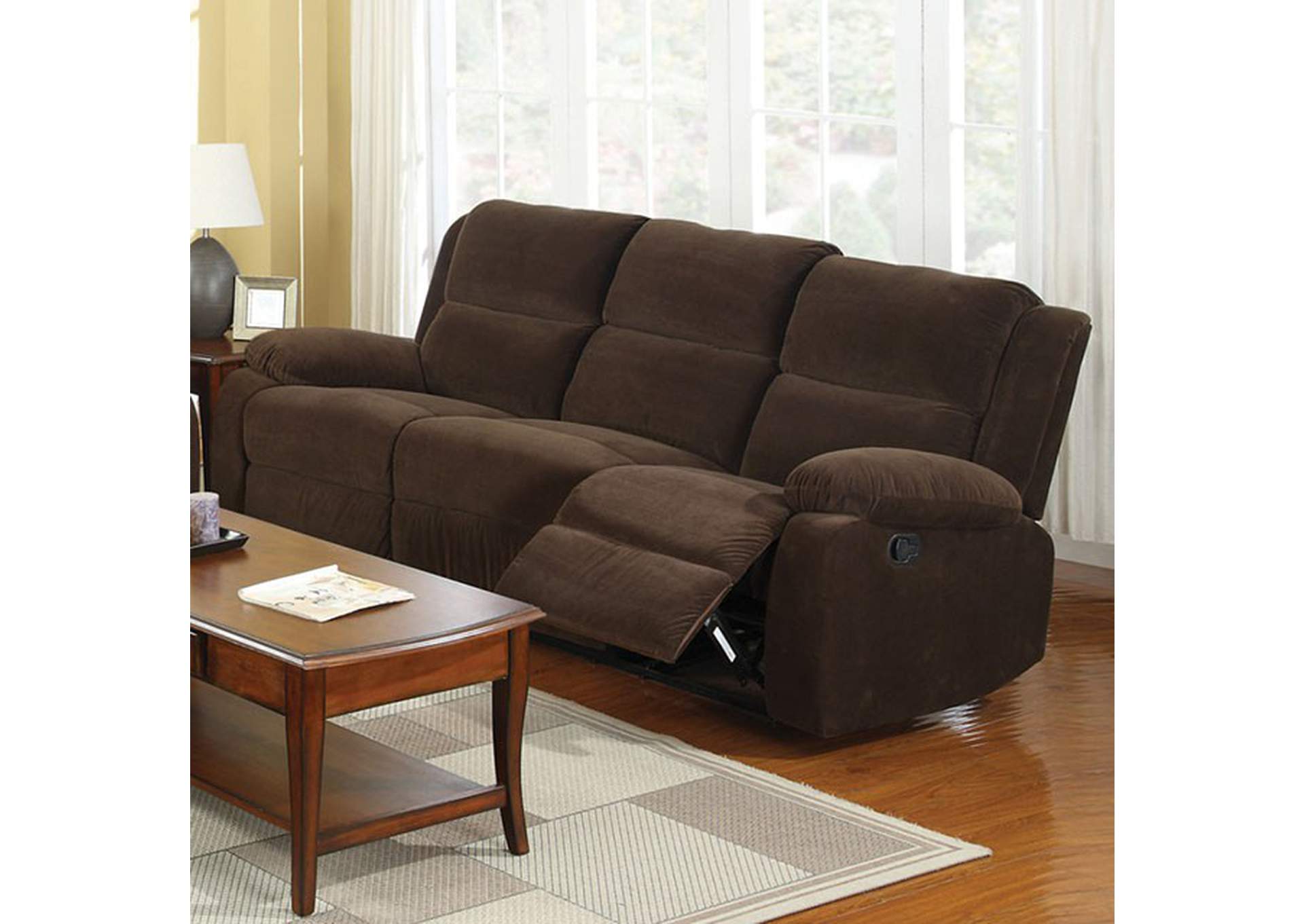 Haven Dark Brown Sofa,Furniture of America