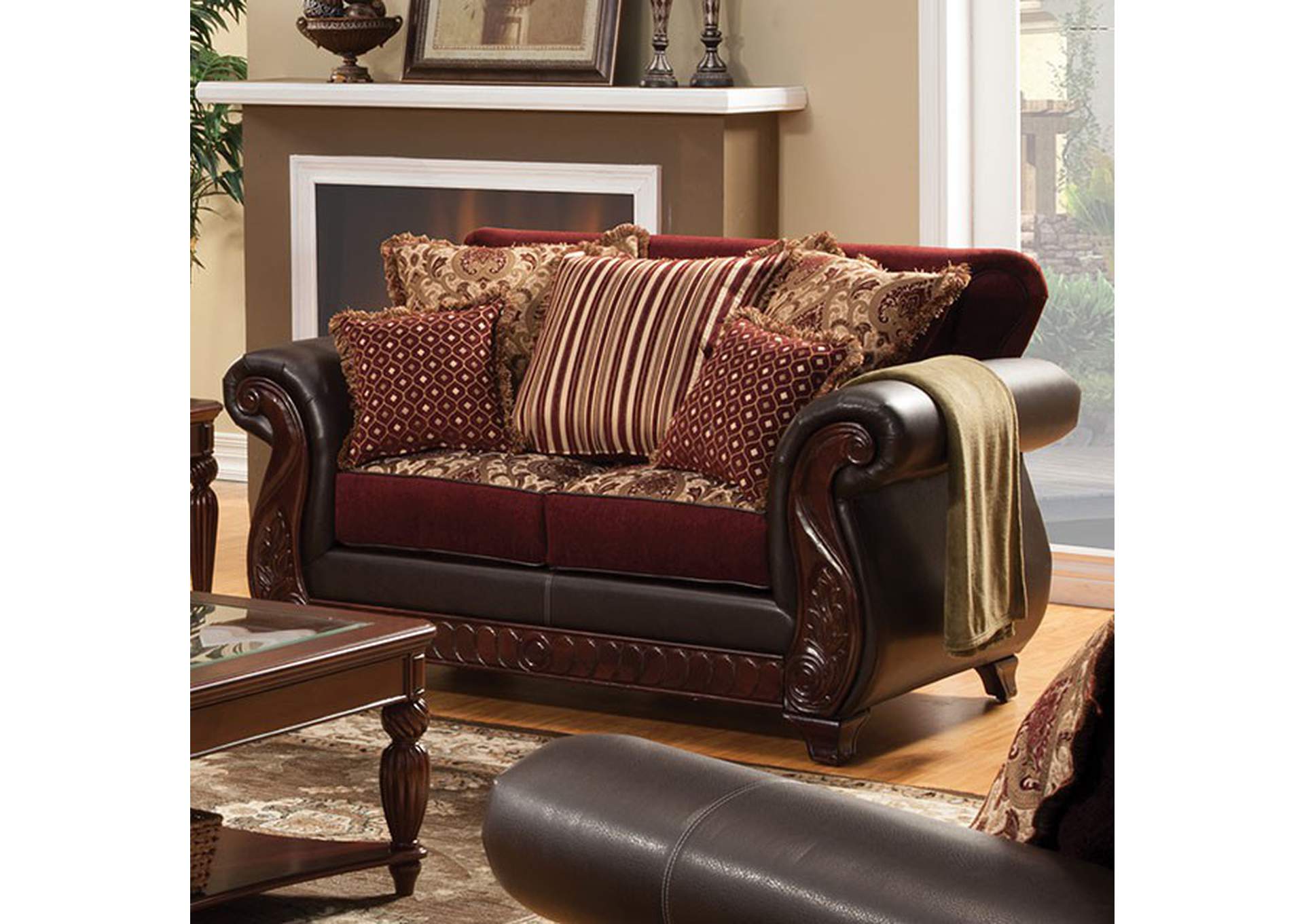 Franklin Love Seat,Furniture of America