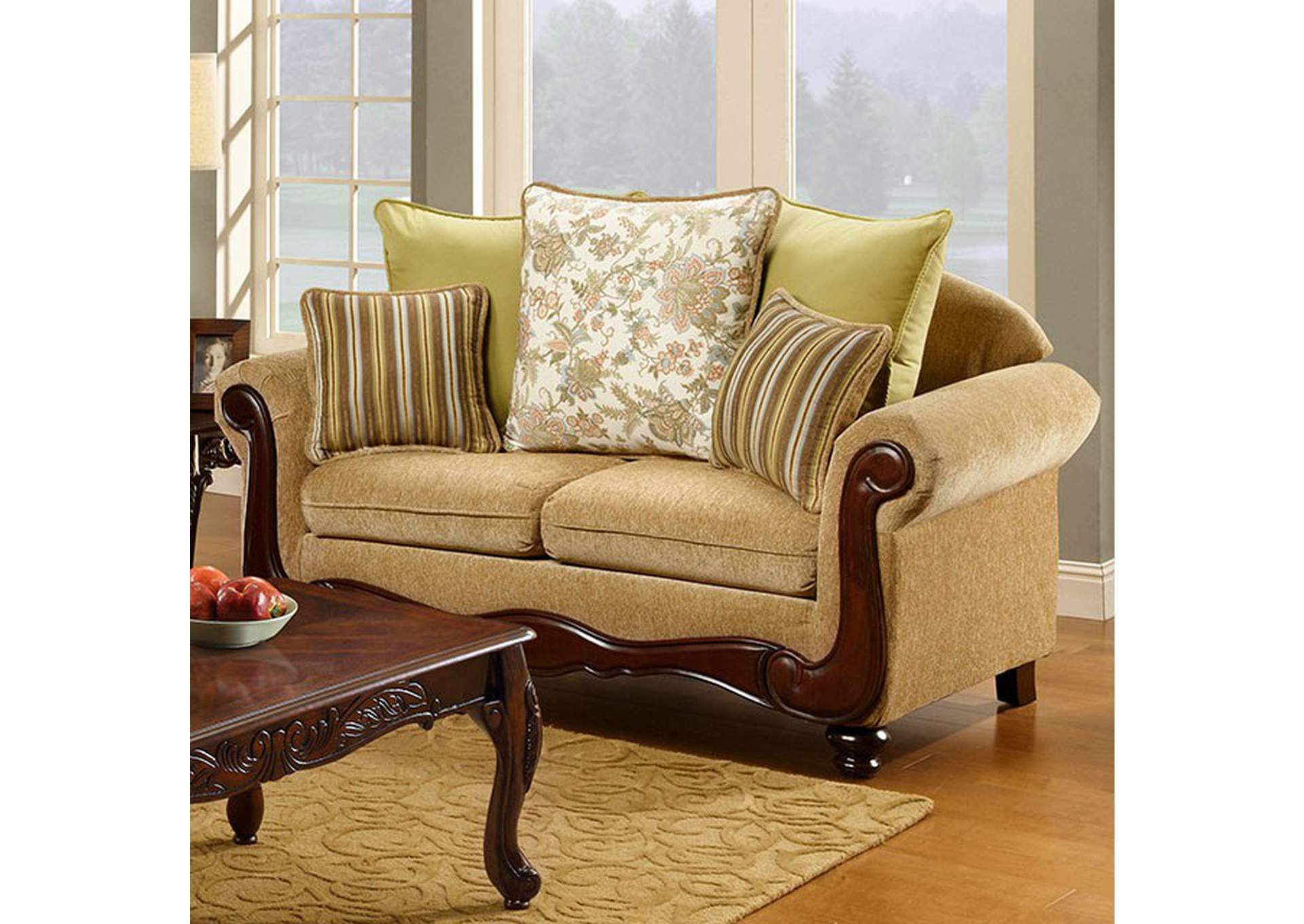 Banstead Love Seat,Furniture of America