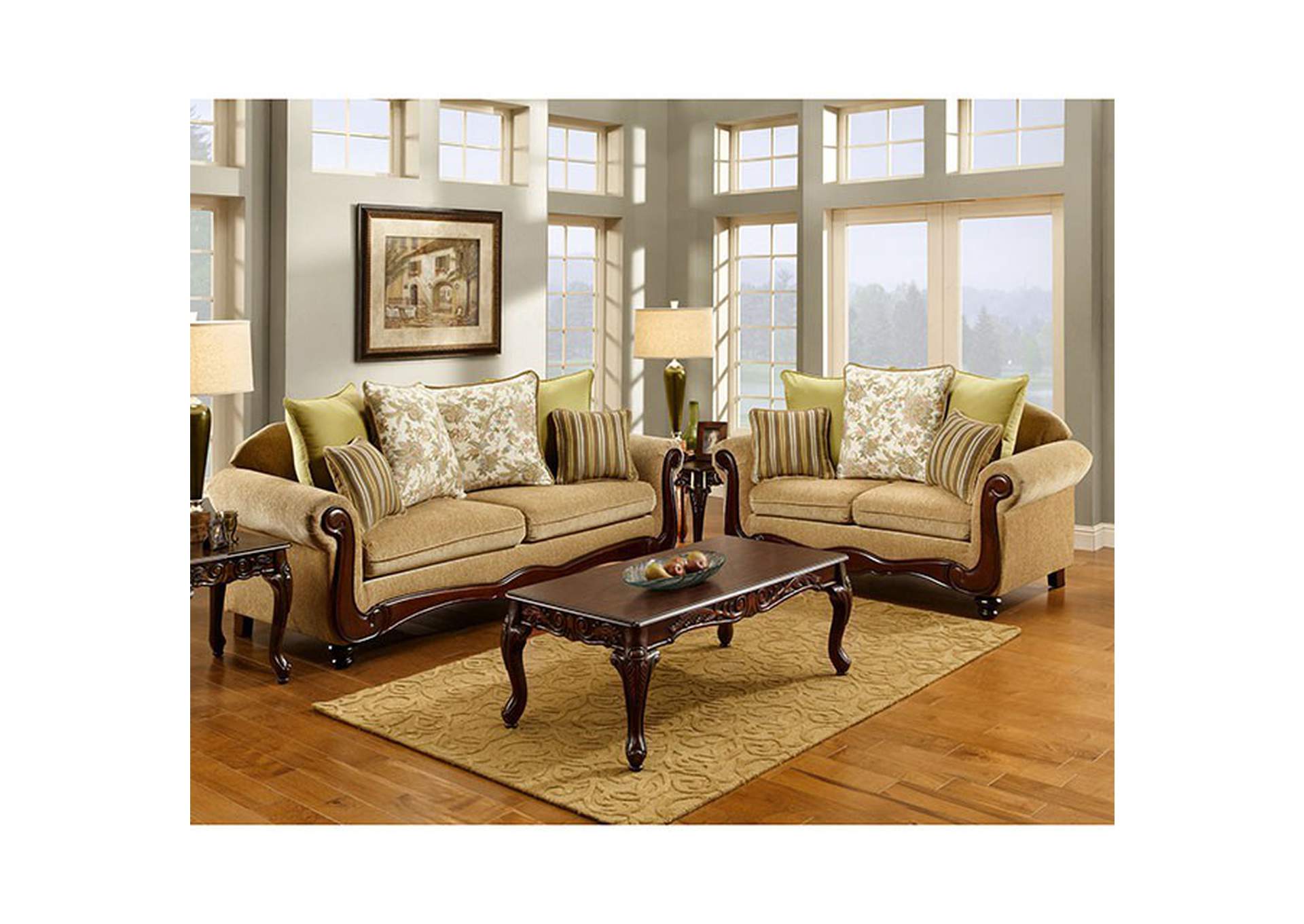 Banstead Love Seat,Furniture of America