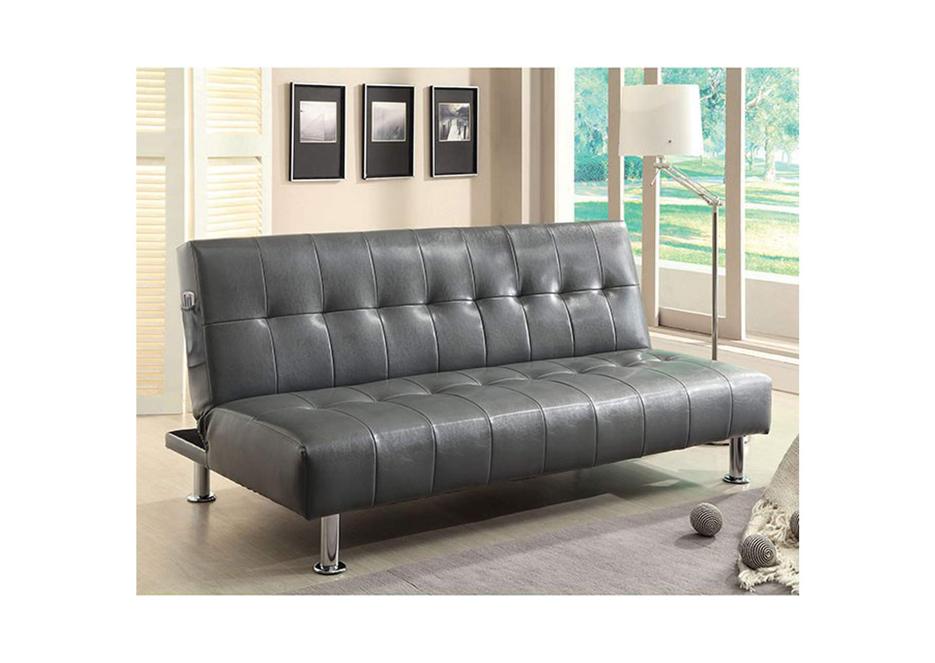 futon with outlet