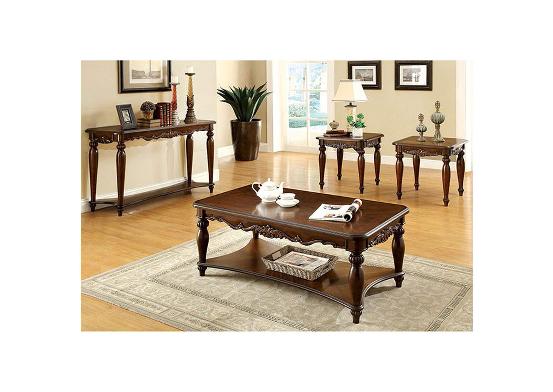 Bunbury Cherry Sofa Table,Furniture of America DTC