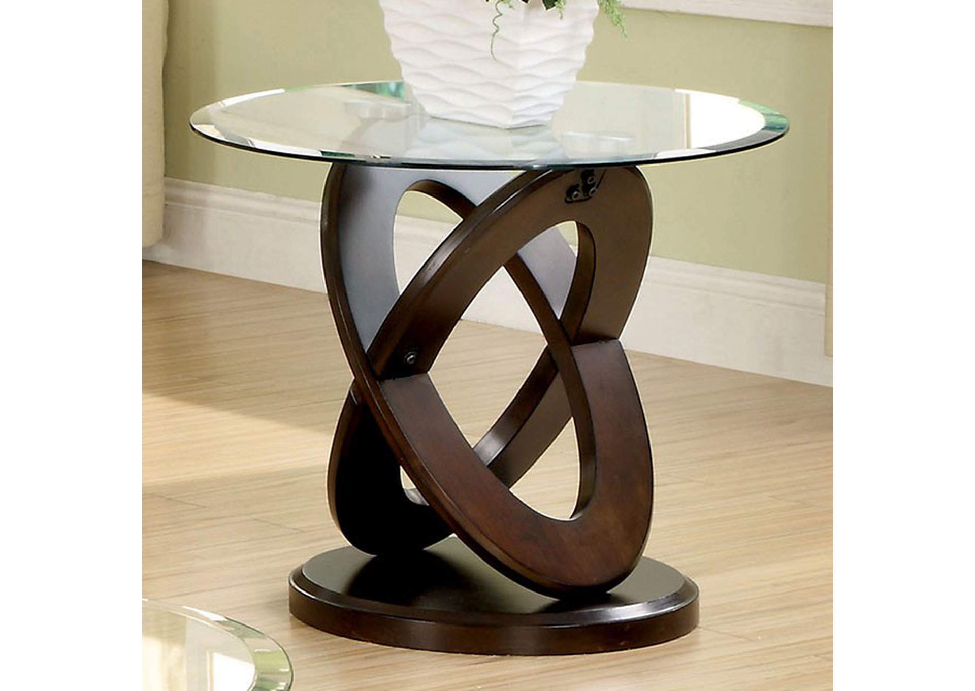 Atwood Round End Table,Furniture of America