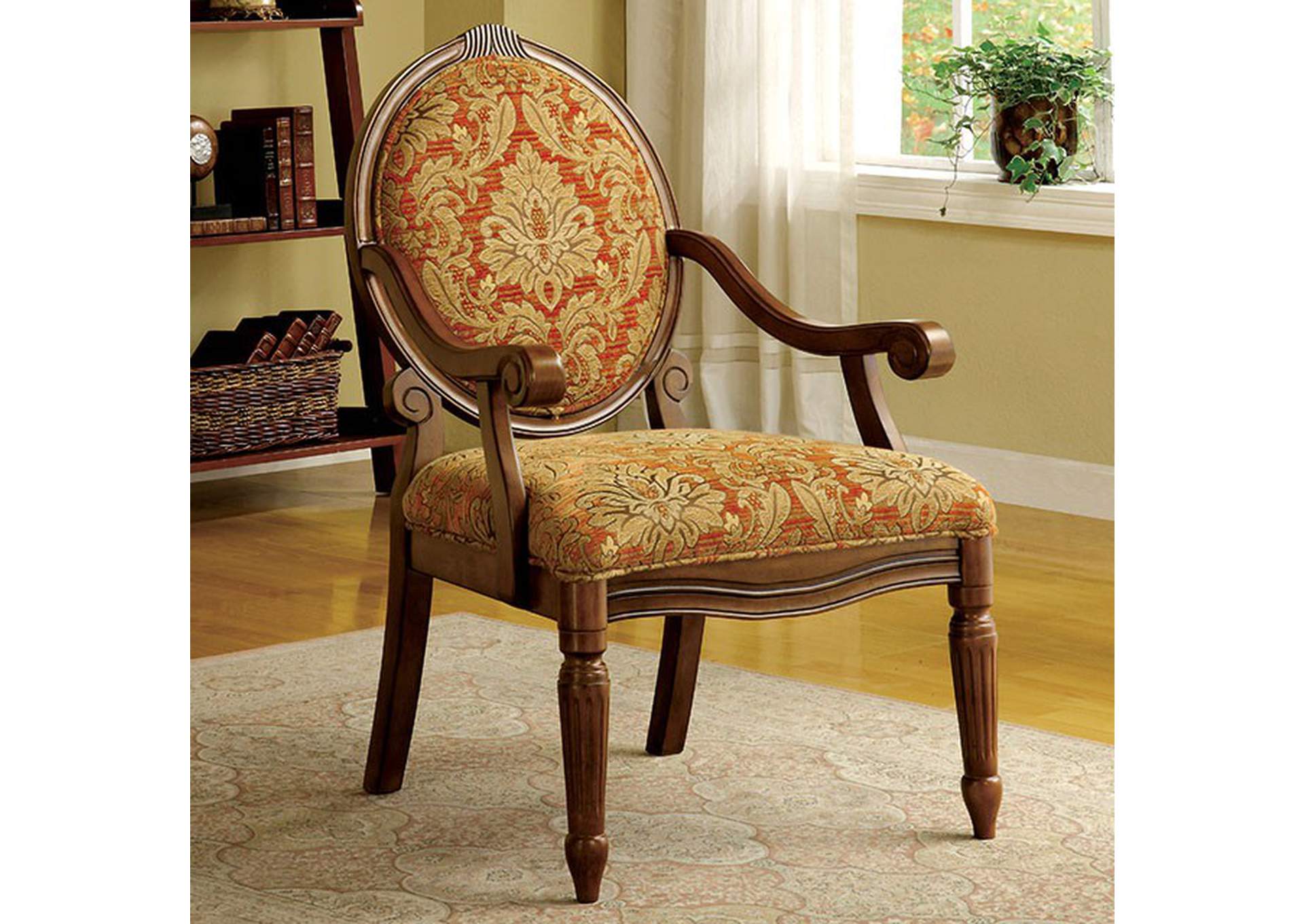 Hammond Antique Oak Accent Chair,Furniture of America TX