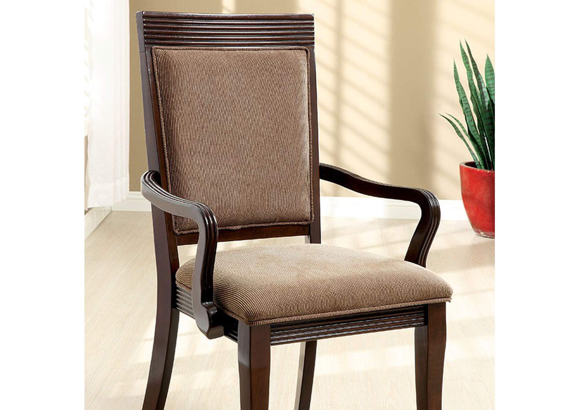 Woodmont Arm Chair (2/Box),Furniture of America