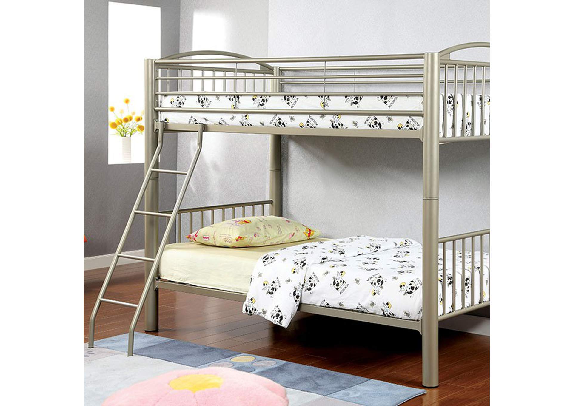 Lovia Twin/Twin Bunk Bed,Furniture of America