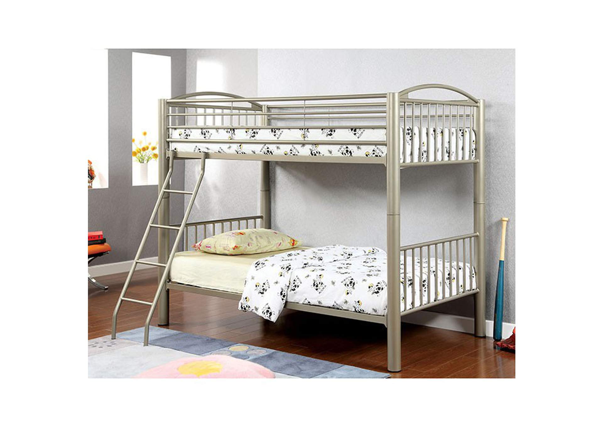 Lovia Twin/Twin Bunk Bed,Furniture of America