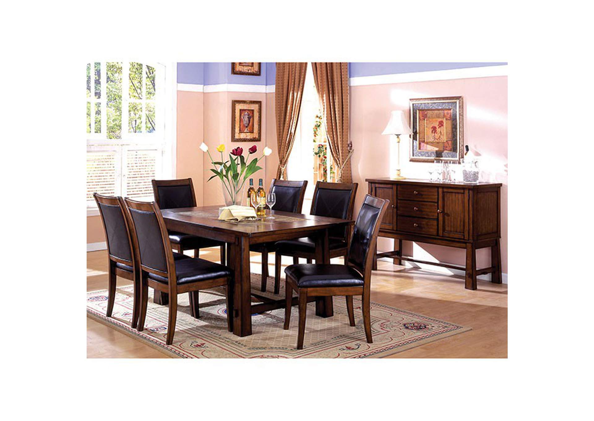 Living Stone Dining Table,Furniture of America