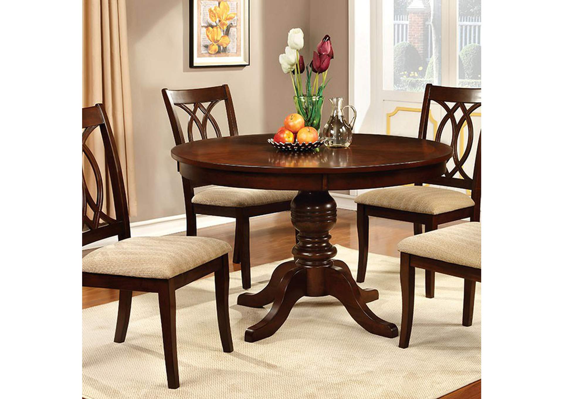 Carlisle Round Dining Table,Furniture of America