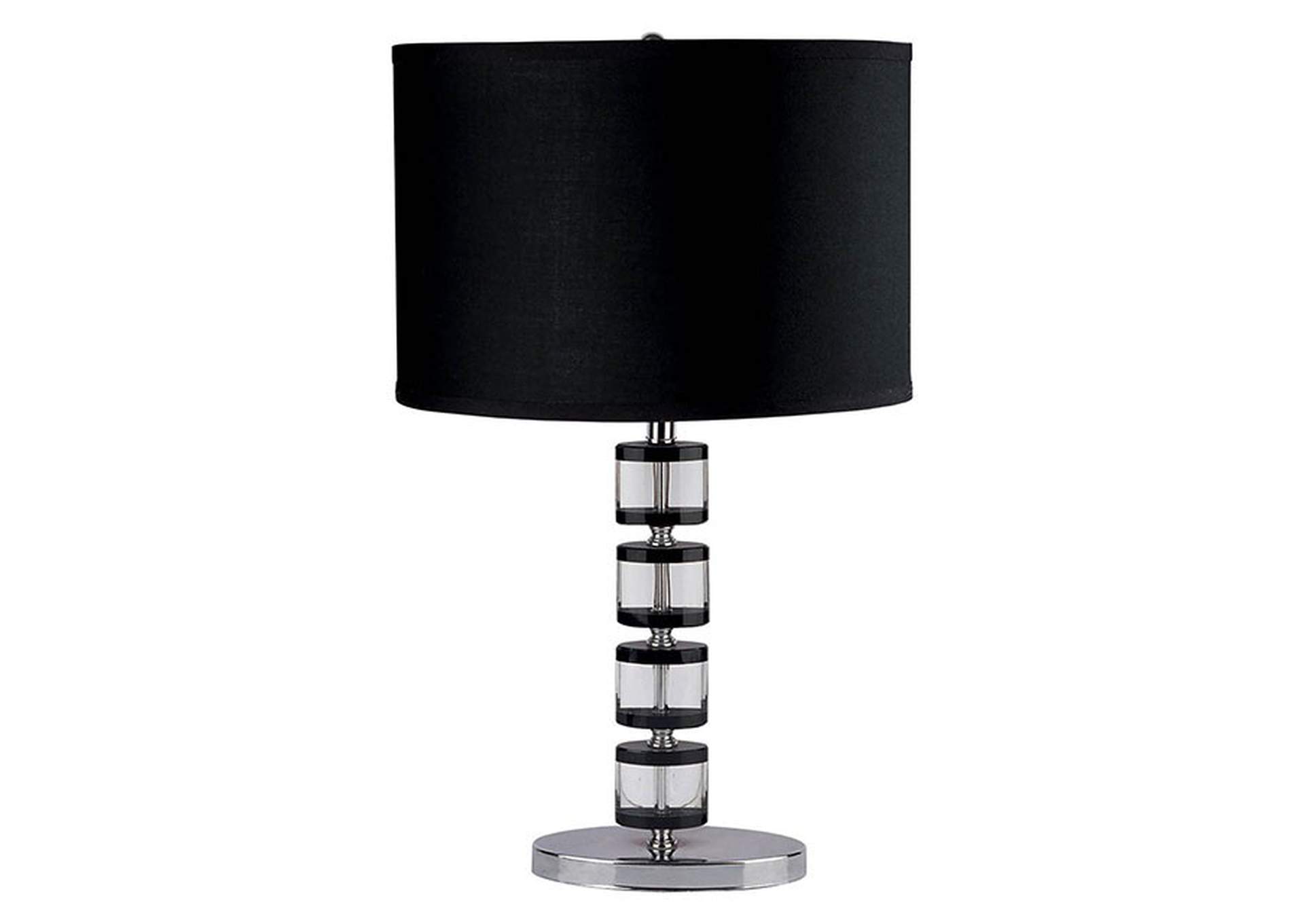 Zoe Black Table Lamp,Furniture of America