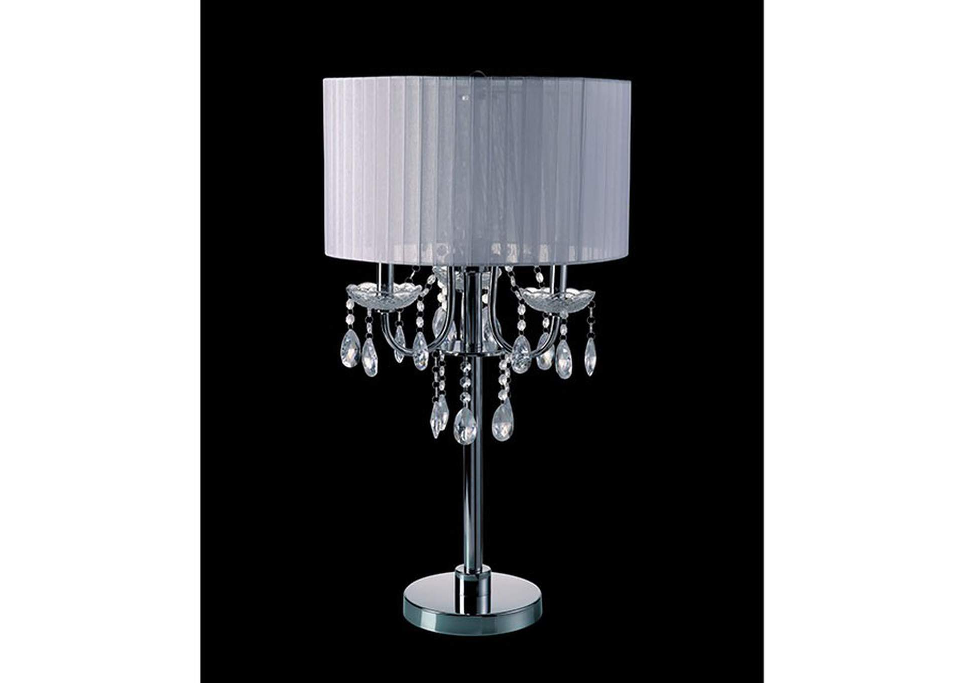 Jada Chrome Table Lamp,Furniture of America