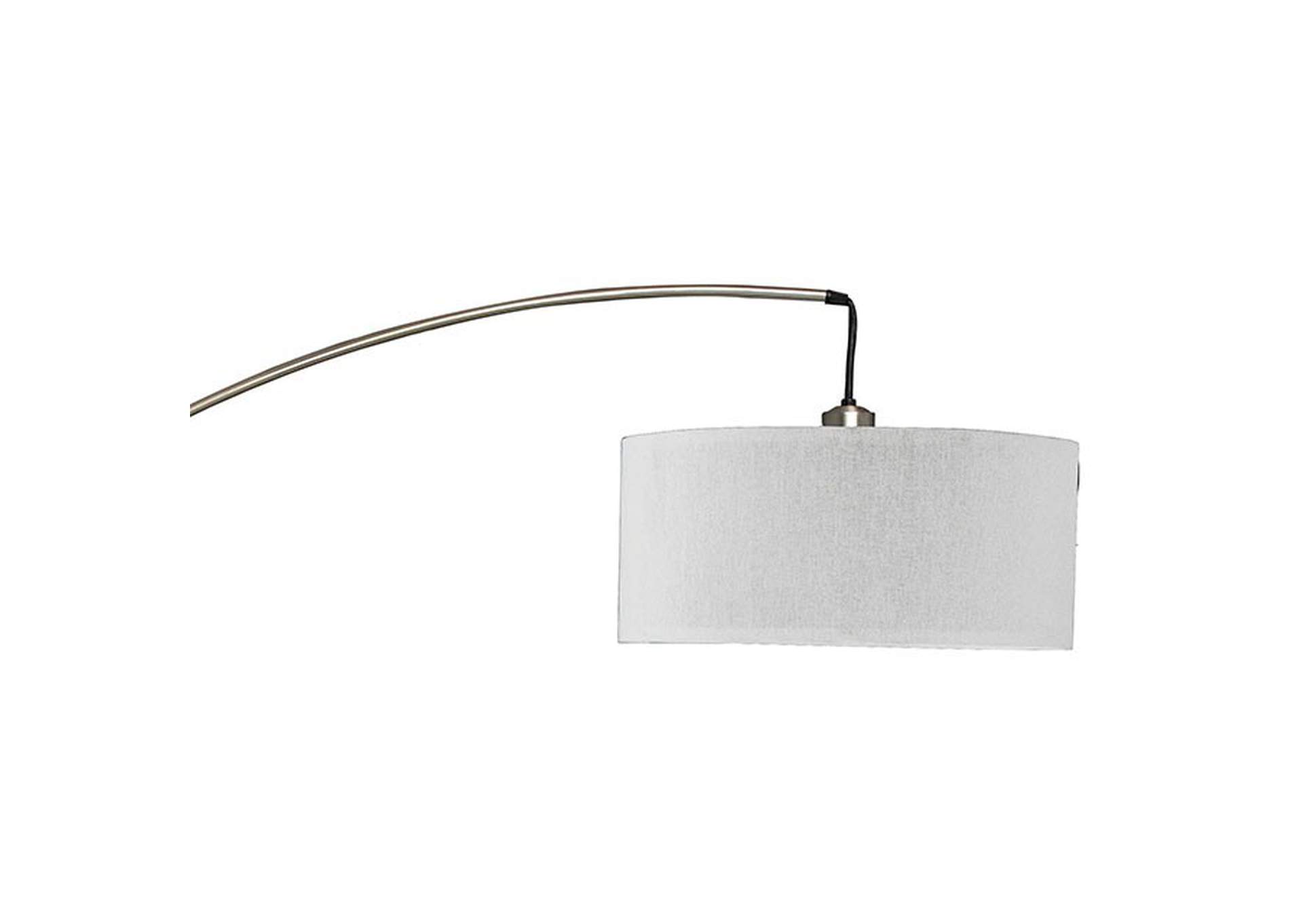 Jess Brushed Steel Arch Lamp,Furniture of America
