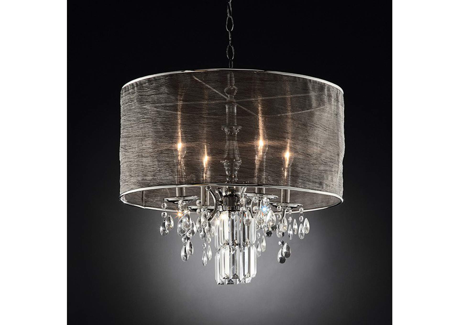 Gina Chrome Ceiling Lamp,Furniture of America